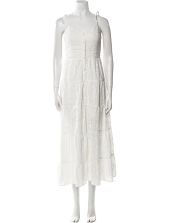 Alice + Olivia V-Neck Long Dress