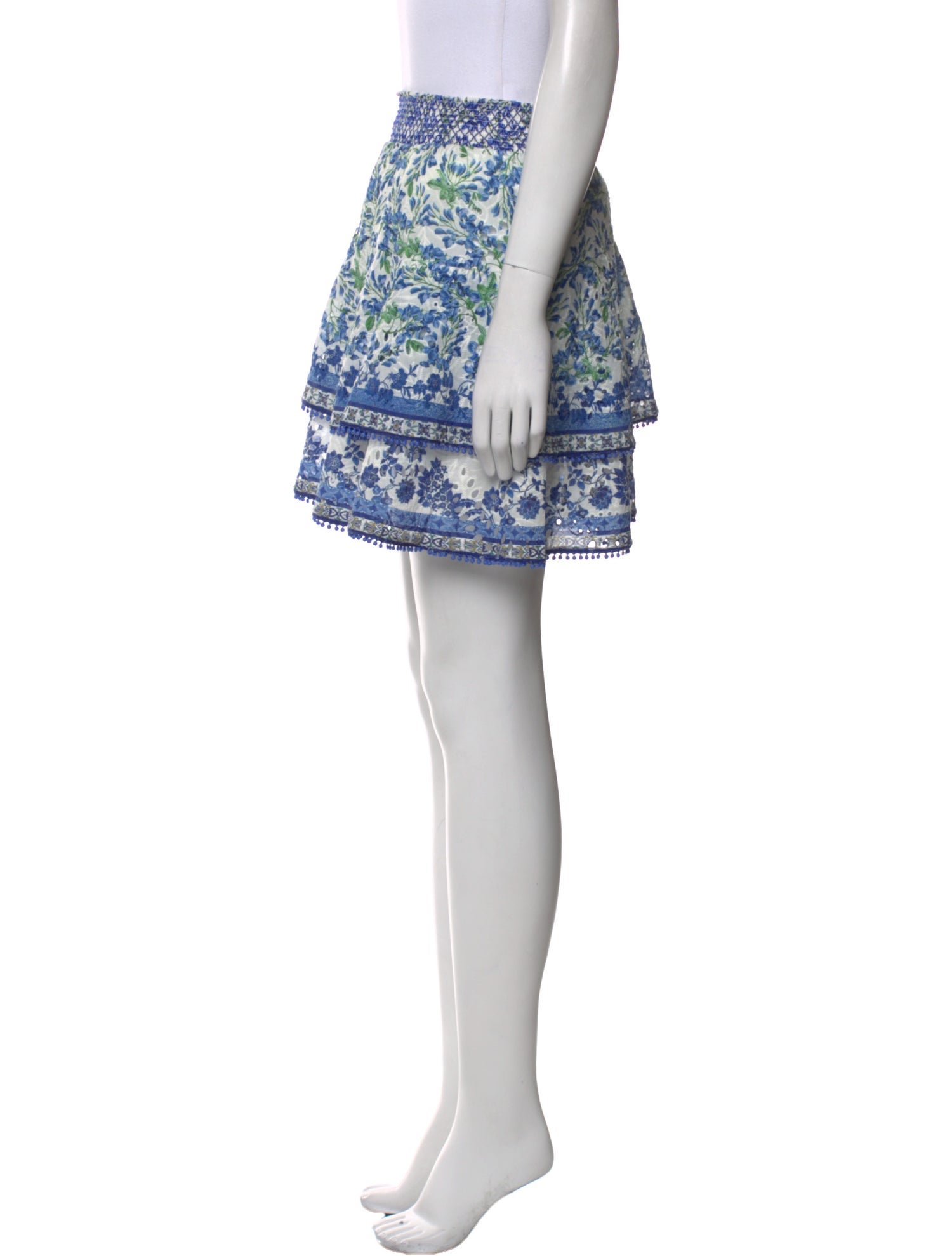 Alice + Olivia Floral Print Mini Skirt