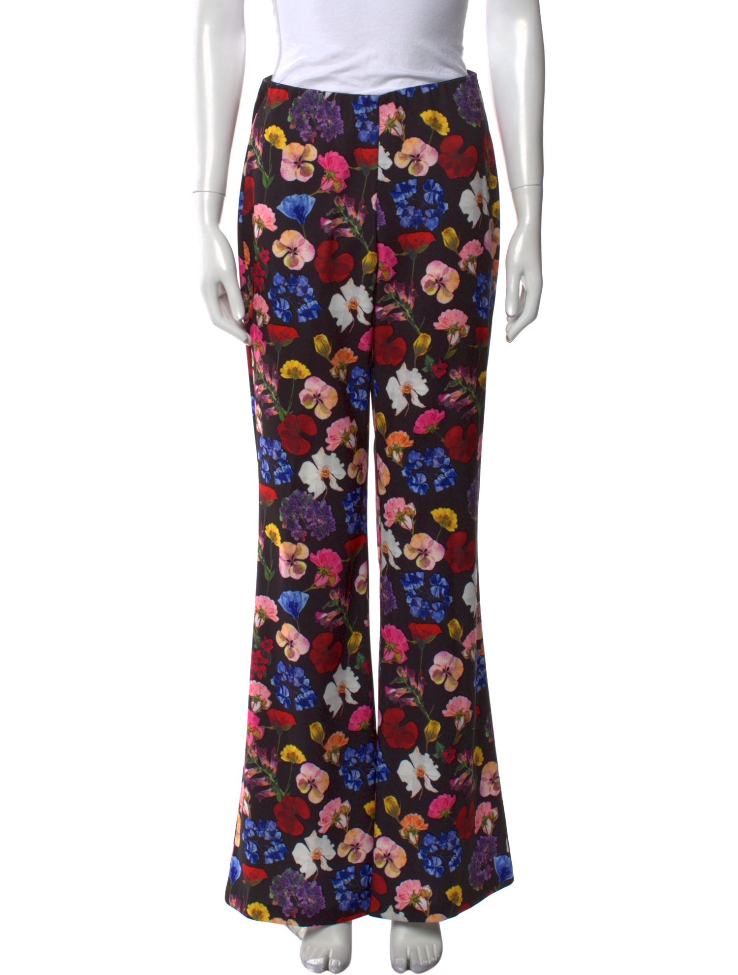 Alice + Olivia Floral Print Wide Leg Pants