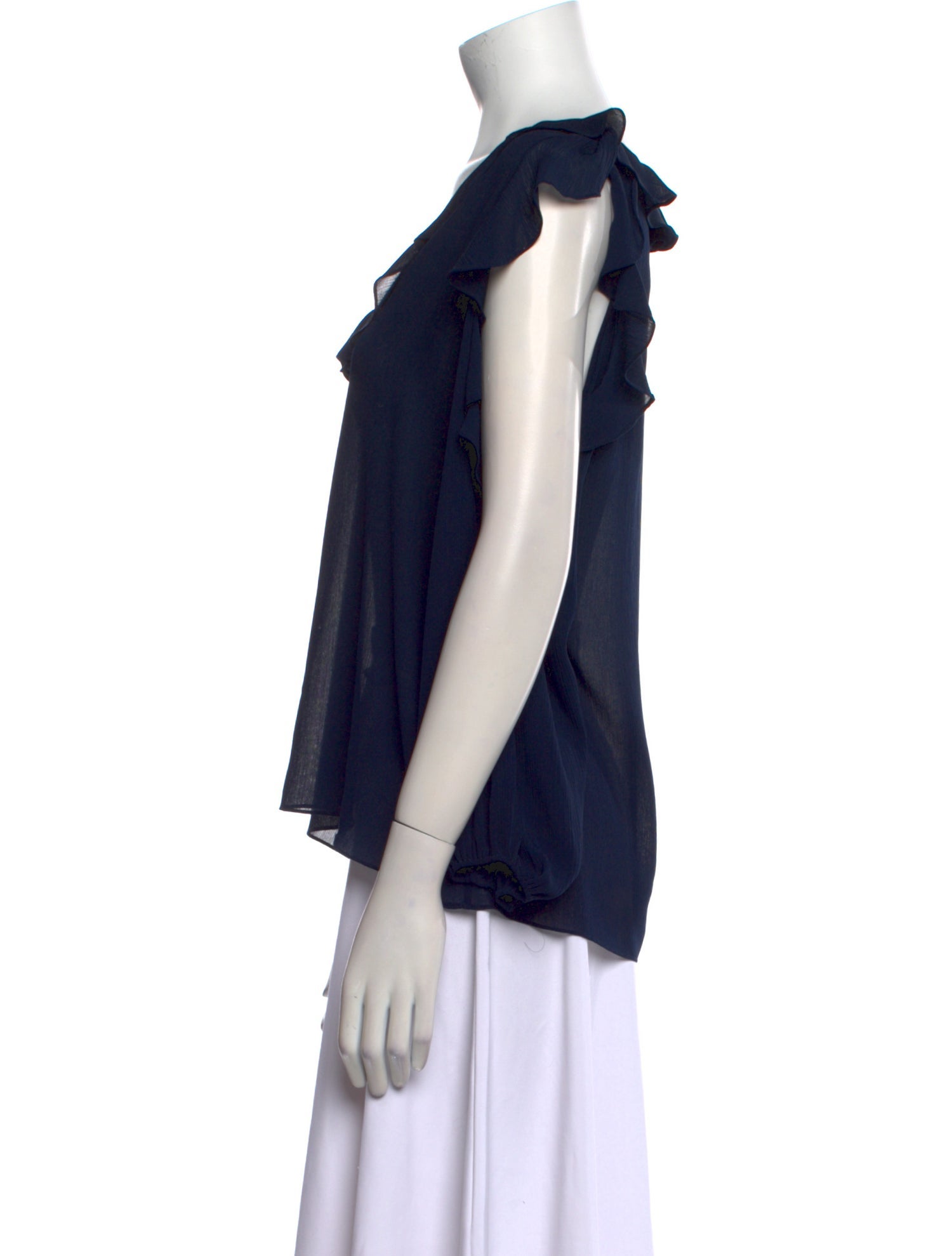 Alice + Olivia V-Neck Short Sleeve Blouse