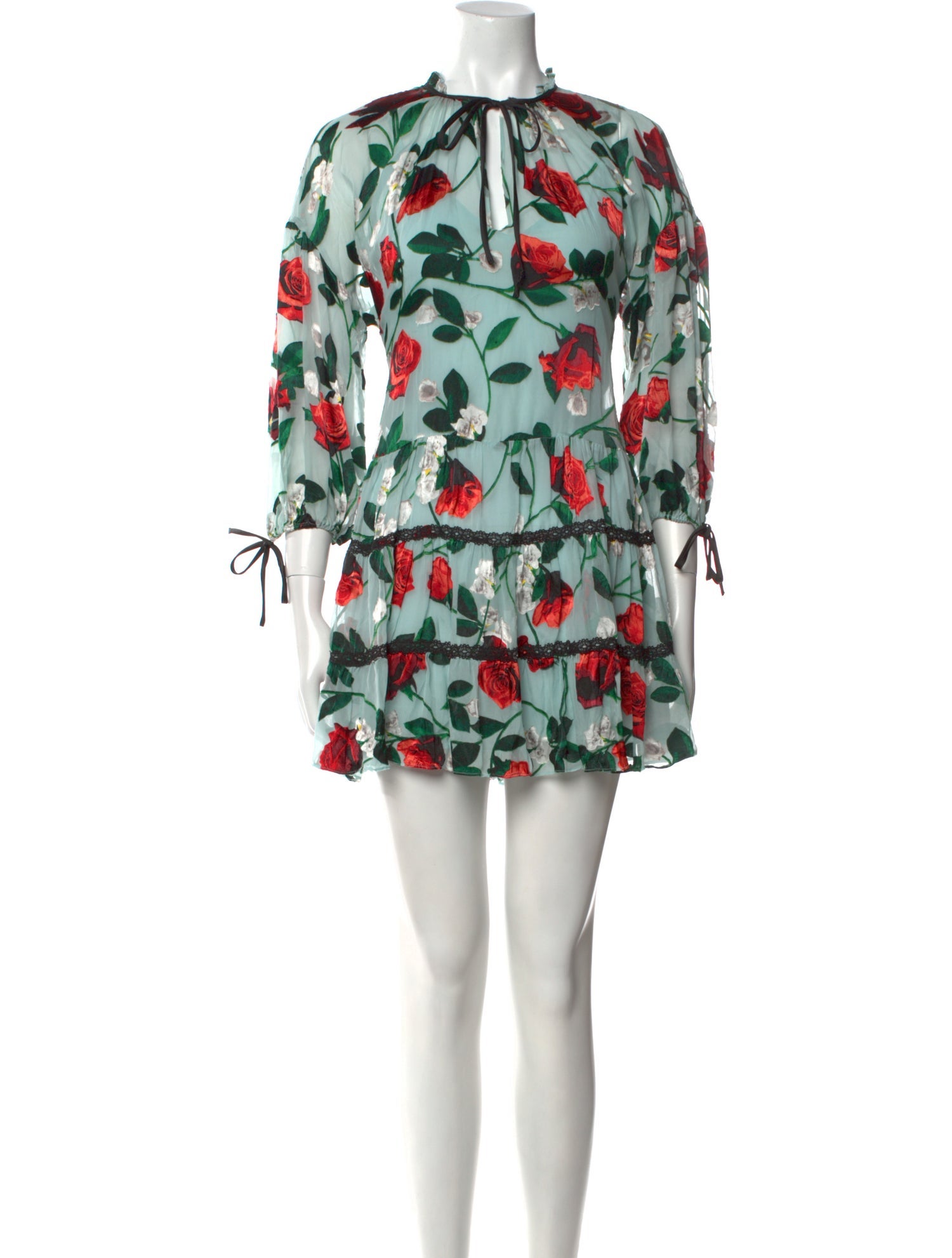 Alice + Olivia Floral Print Mini Dress