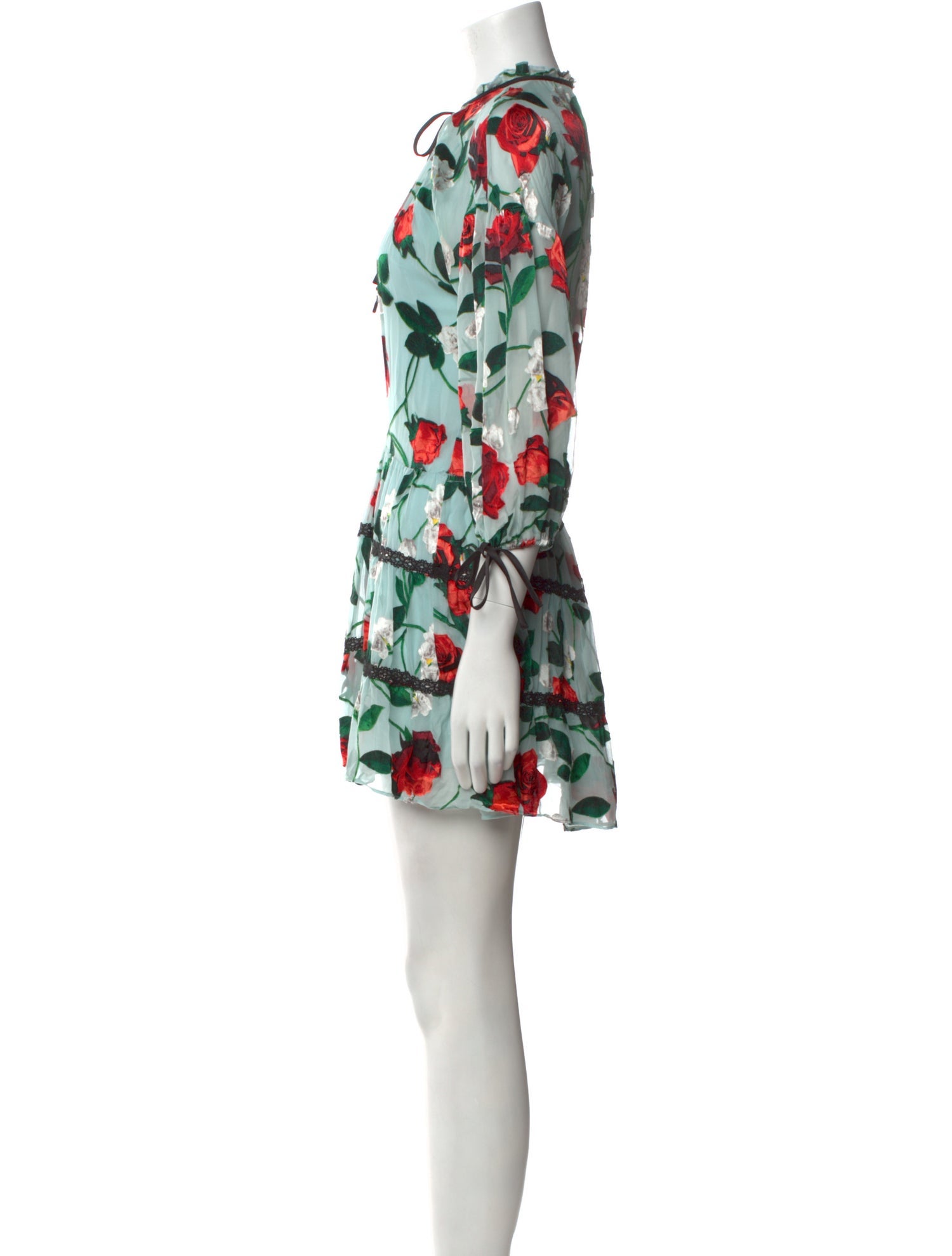 Alice + Olivia Floral Print Mini Dress