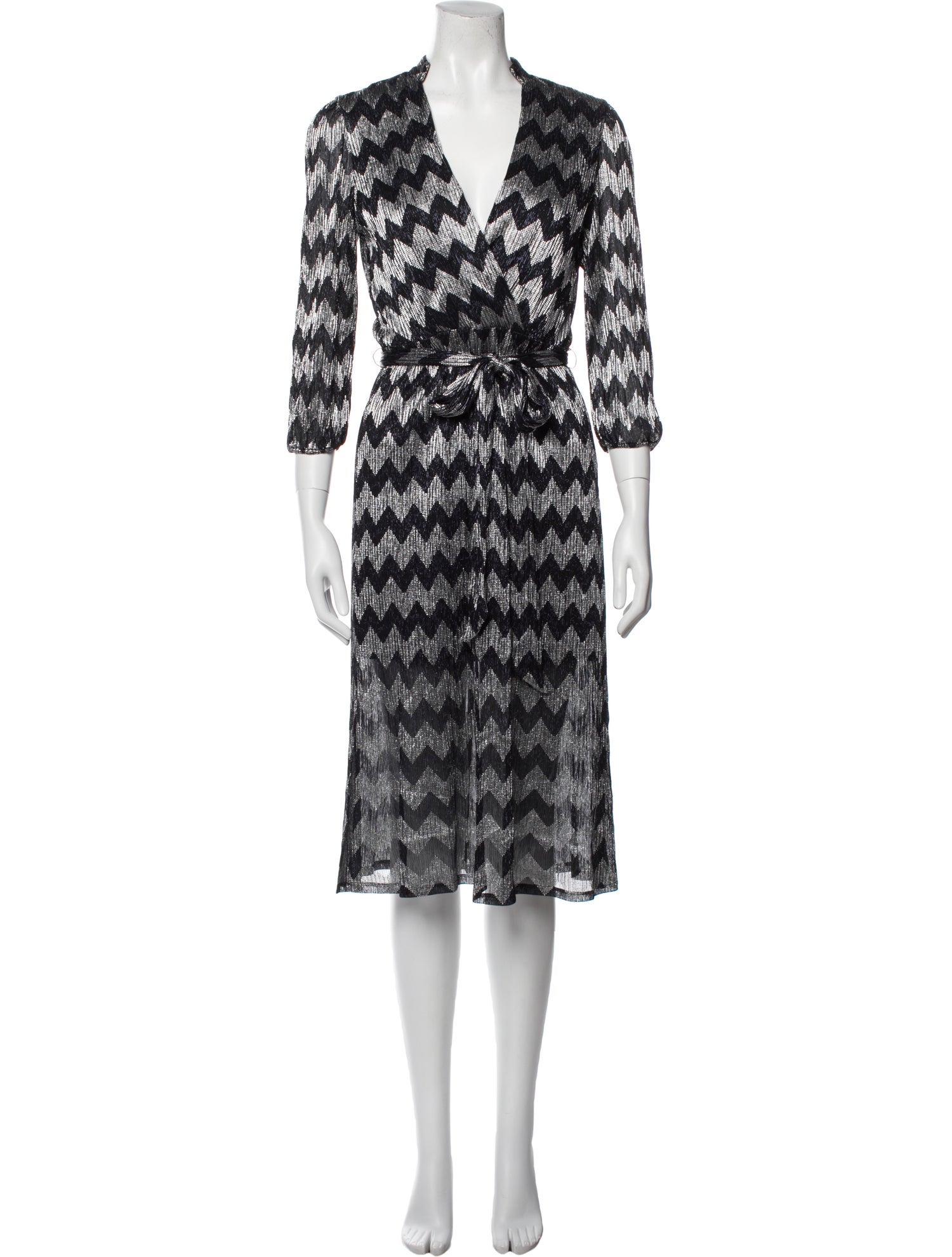 Alice + Olivia Printed Midi Length Dress