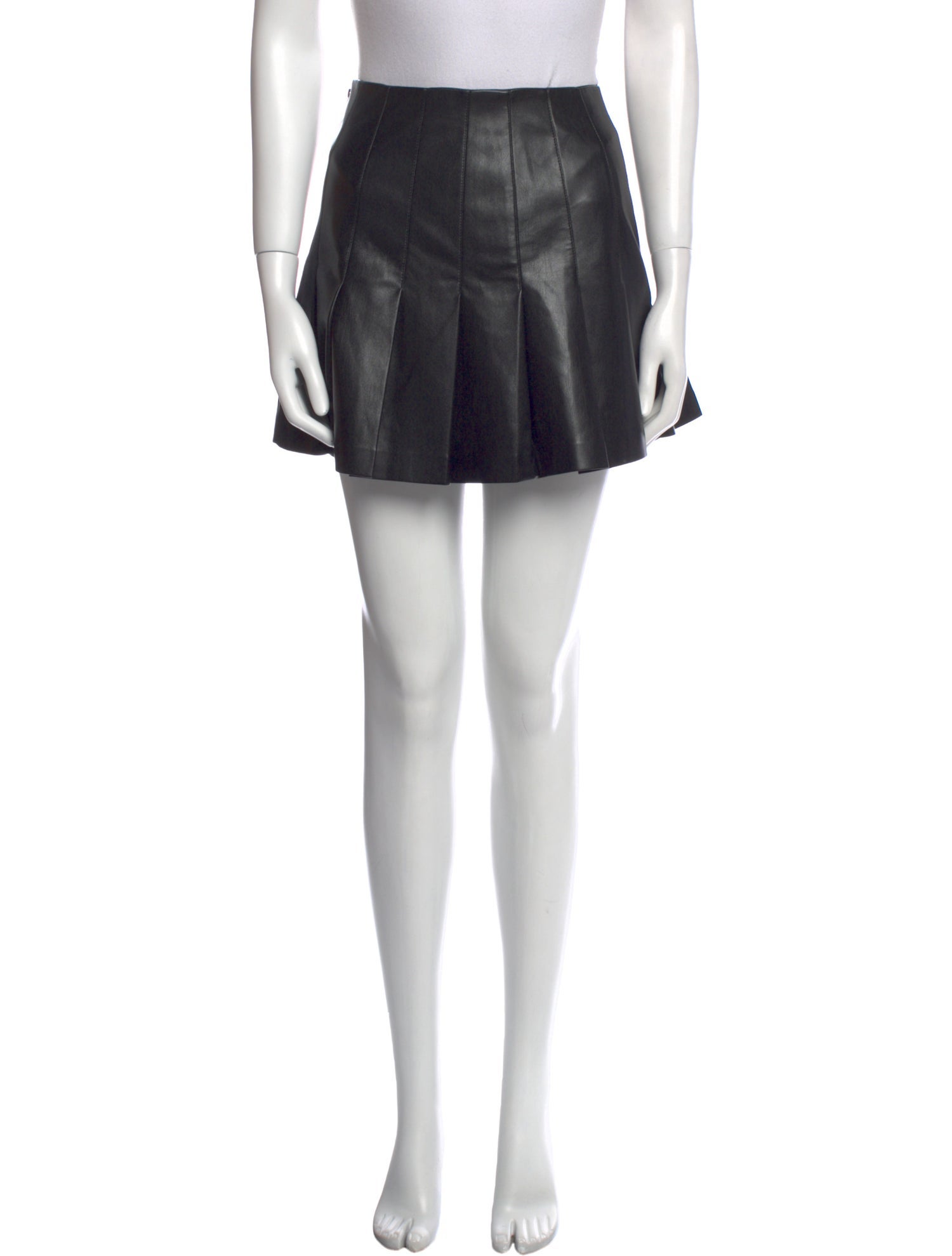 Alice + Olivia Faux Leather Mini Skirt