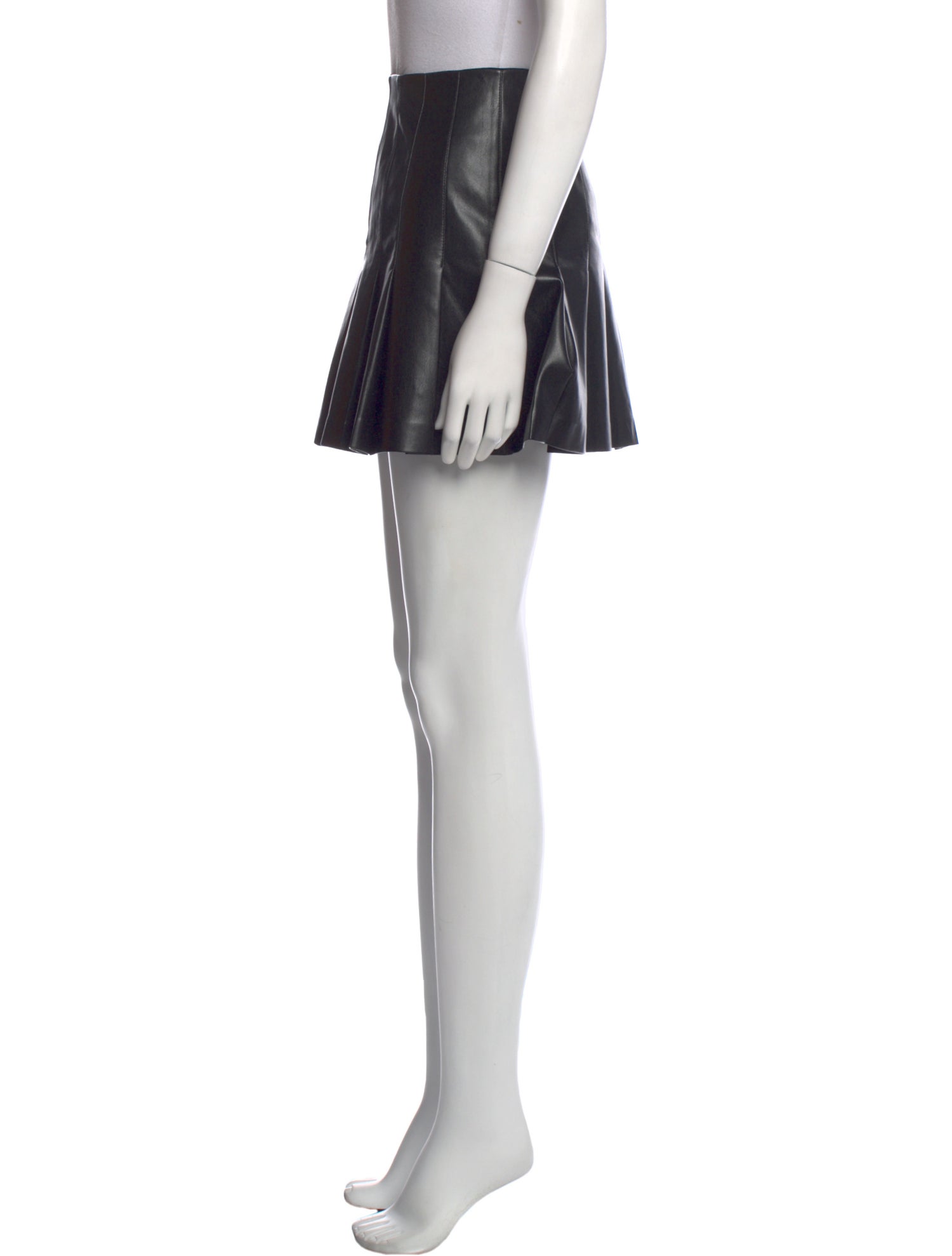 Alice + Olivia Faux Leather Mini Skirt