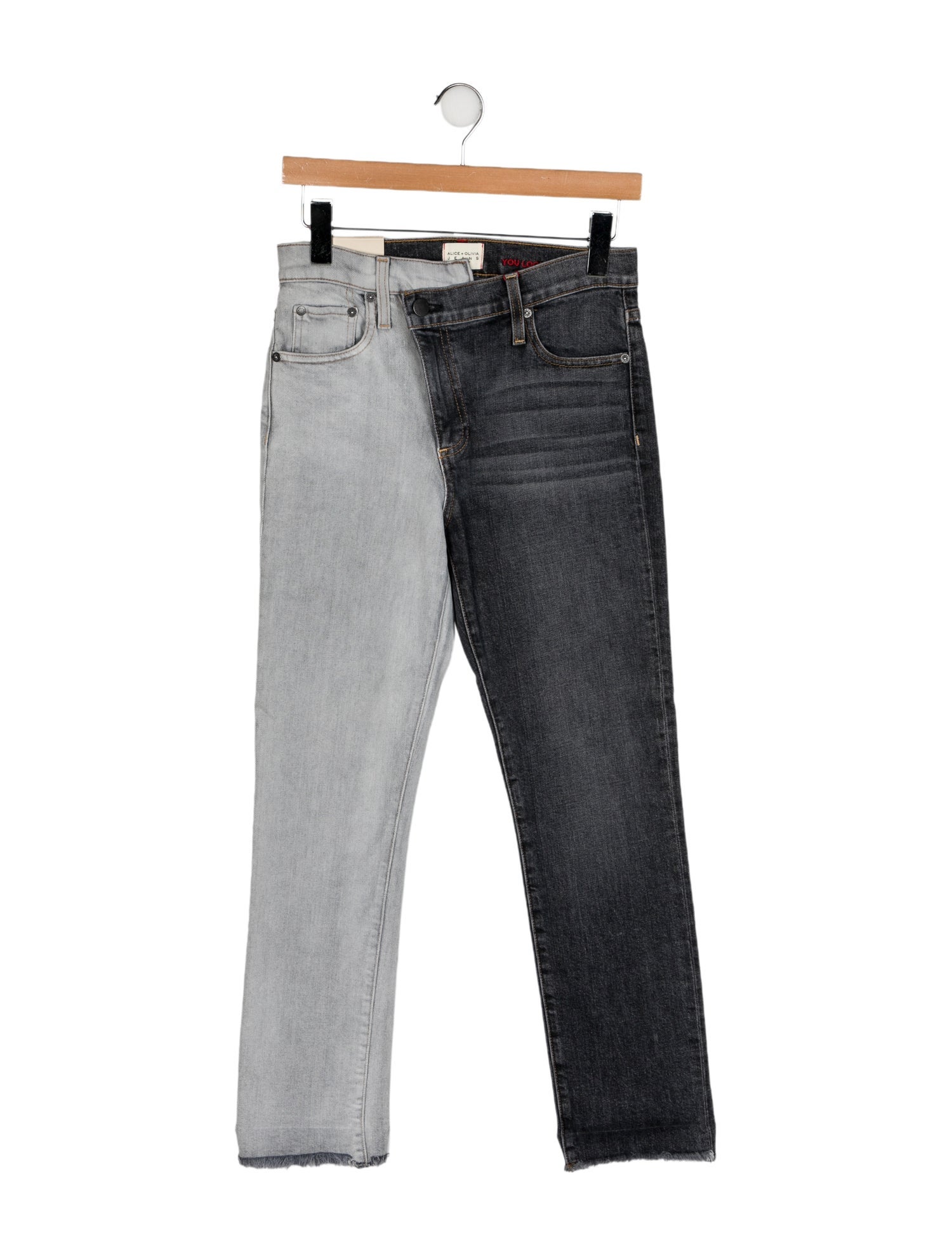 Alice + Olivia Mid-Rise Straight Leg Jeans w/ Tags