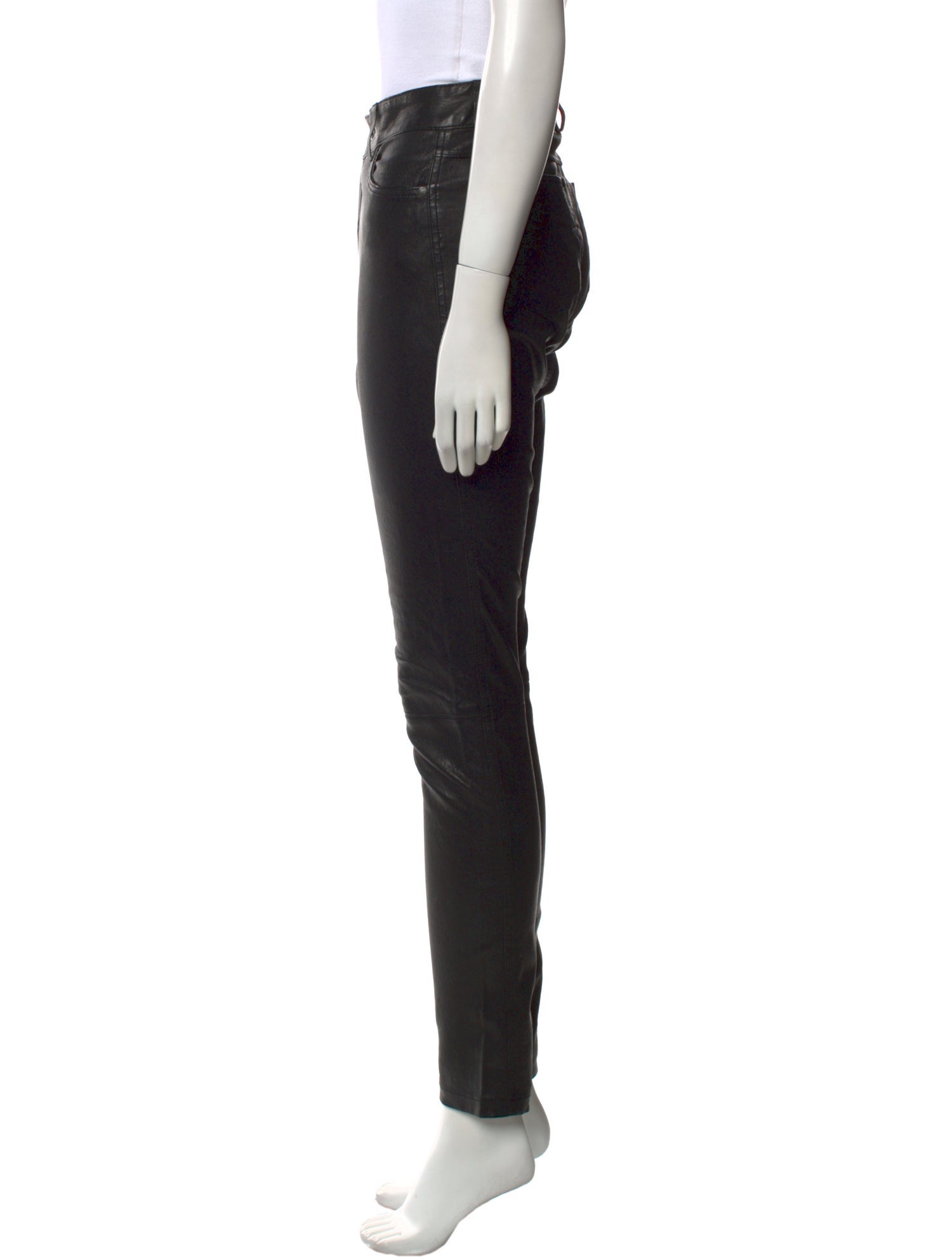 Alice + Olivia Leather Skinny Leg Pants