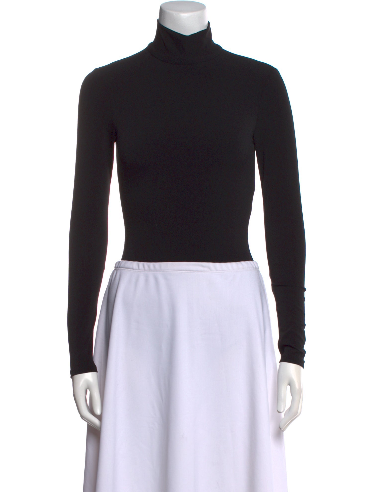 Alice + Olivia Turtleneck Long Sleeve Crop Top