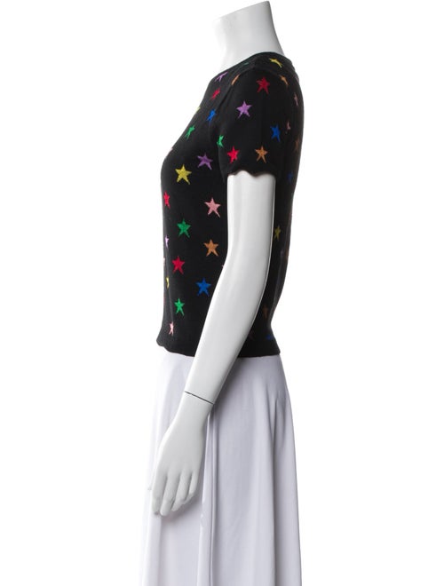 Alice + Olivia Printed Crew Neck Sweater