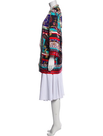 Alice + Olivia Printed Open Front Tunic
