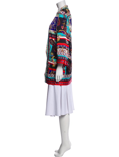 Alice + Olivia Printed Open Front Tunic