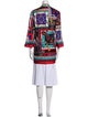 Alice + Olivia Printed Open Front Tunic