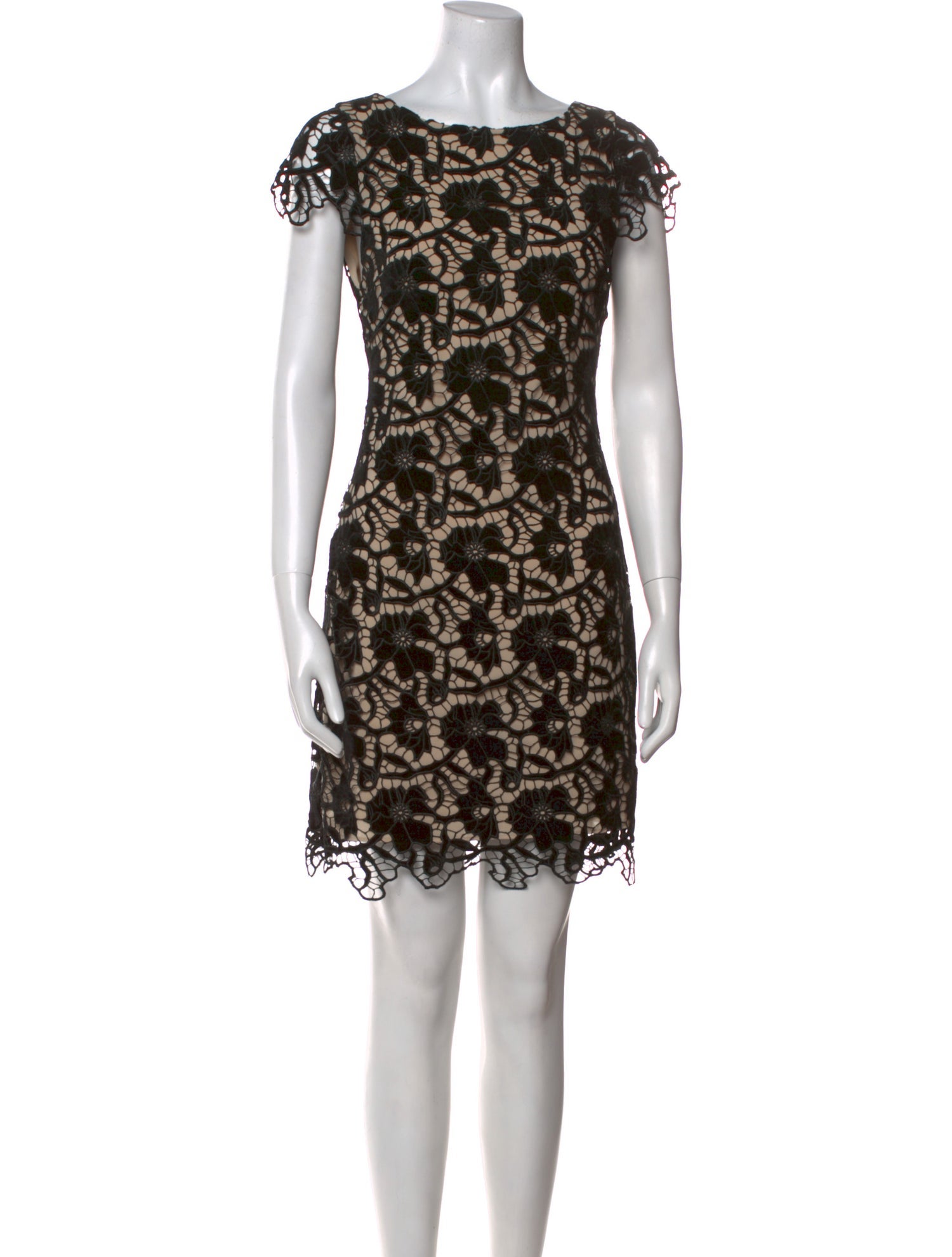 Alice + Olivia Lace Pattern Mini Dress