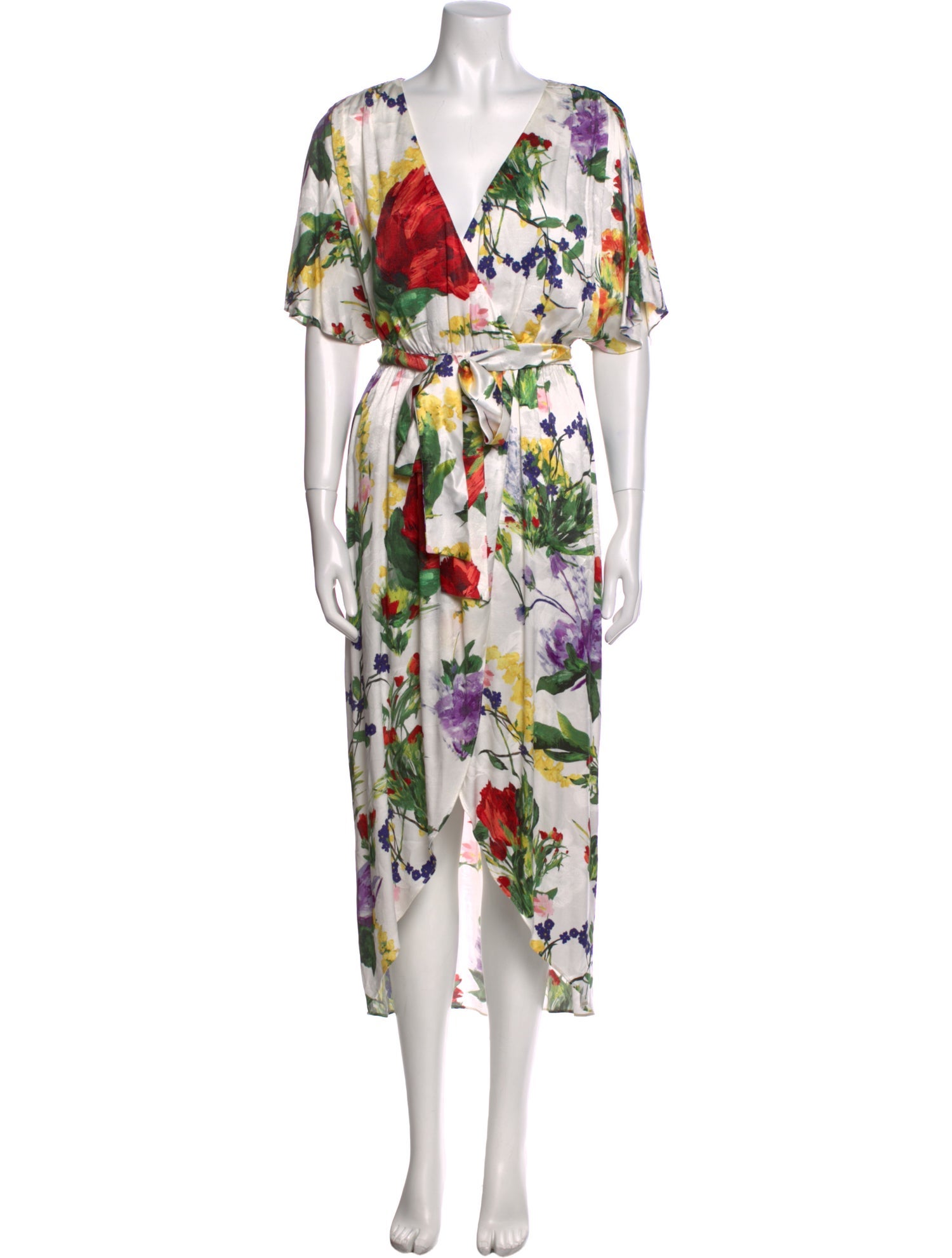 Alice + Olivia Floral Print Long Dress