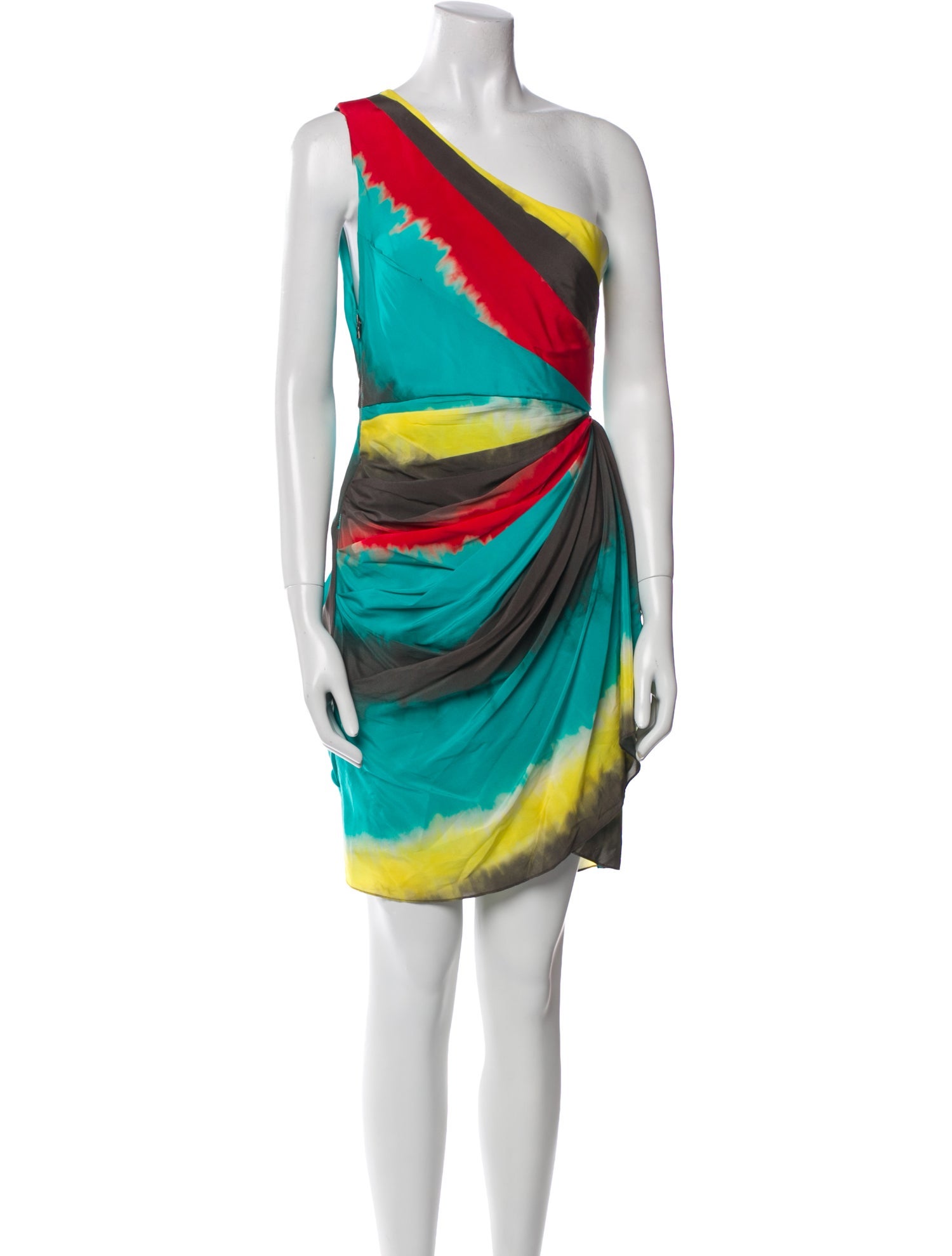 Alice + Olivia Tie-Dye Print Knee-Length Dress