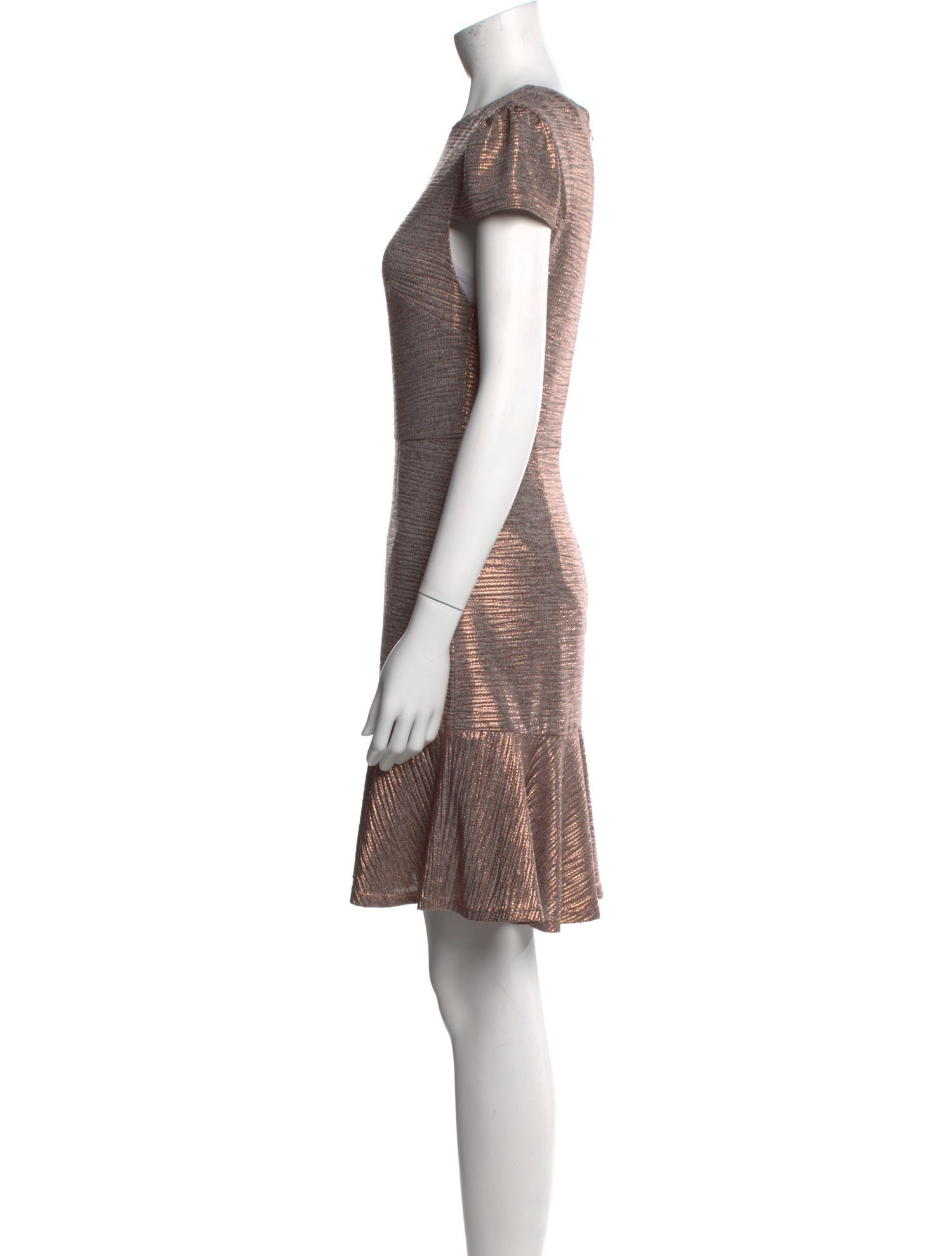 Alice + Olivia Crew Neck Mini Dress