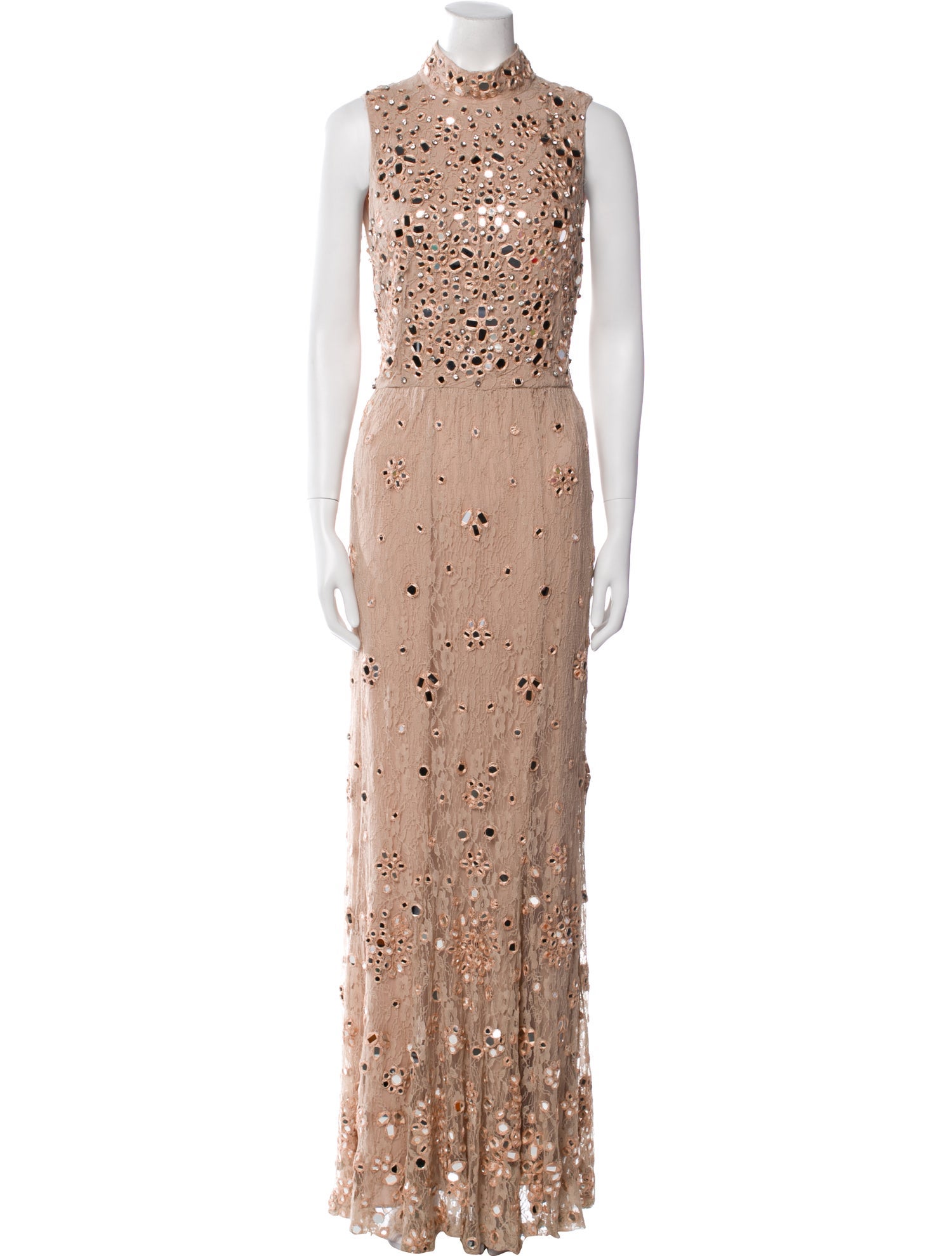 Alice + Olivia Lace Pattern Long Dress