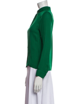 Alice + Olivia Long Sleeve Button-Up Top