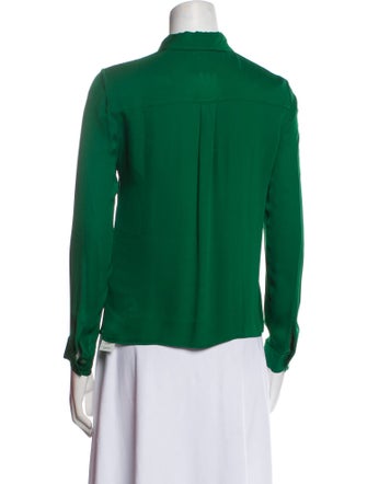 Alice + Olivia Long Sleeve Button-Up Top