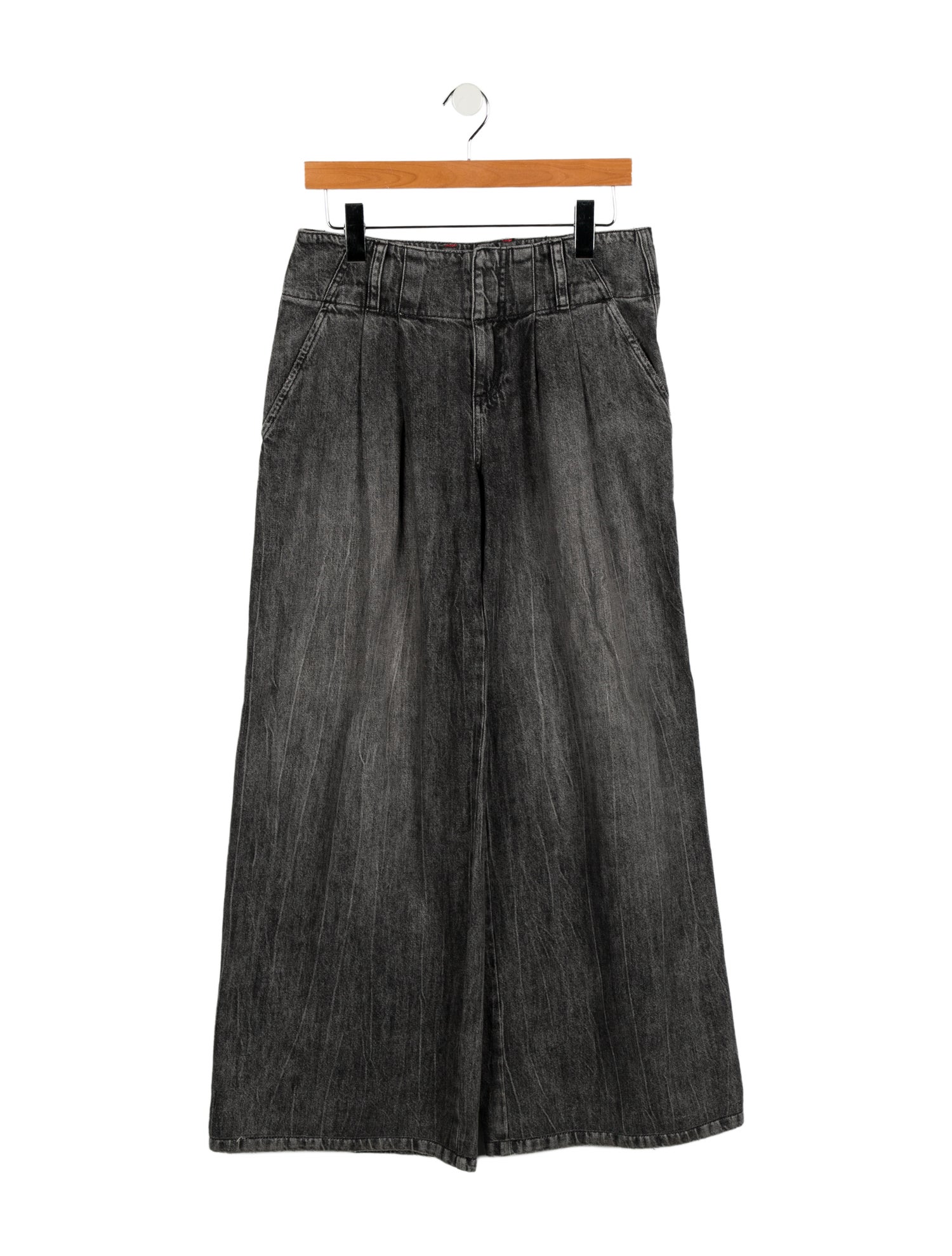 Alice + Olivia Mid-Rise Wide Leg Jeans