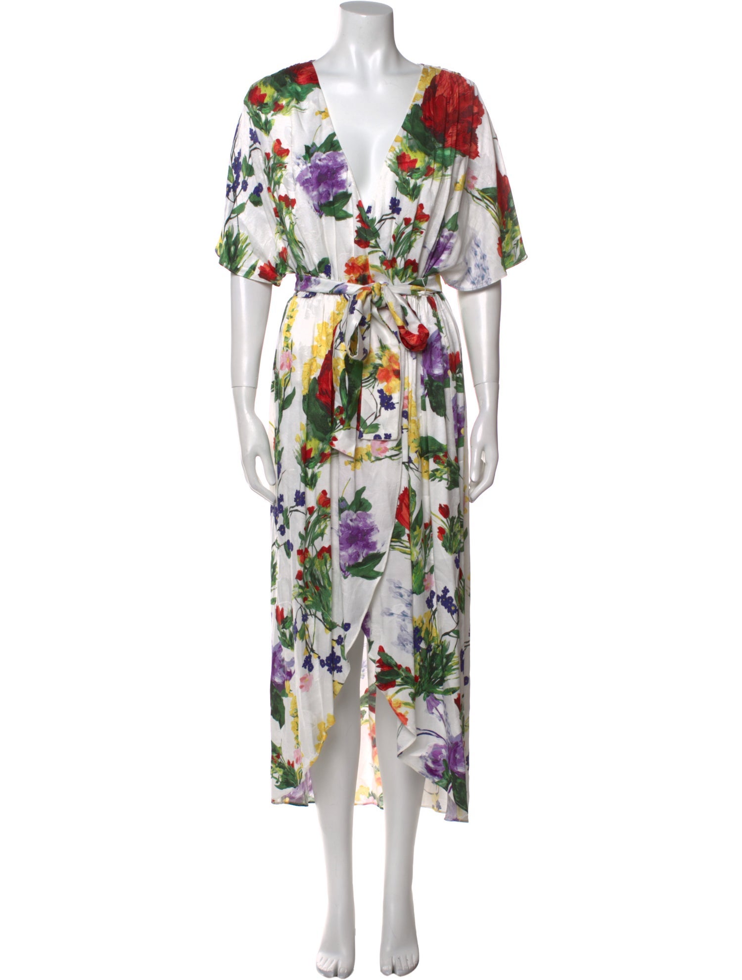 Alice + Olivia Floral Print Long Dress
