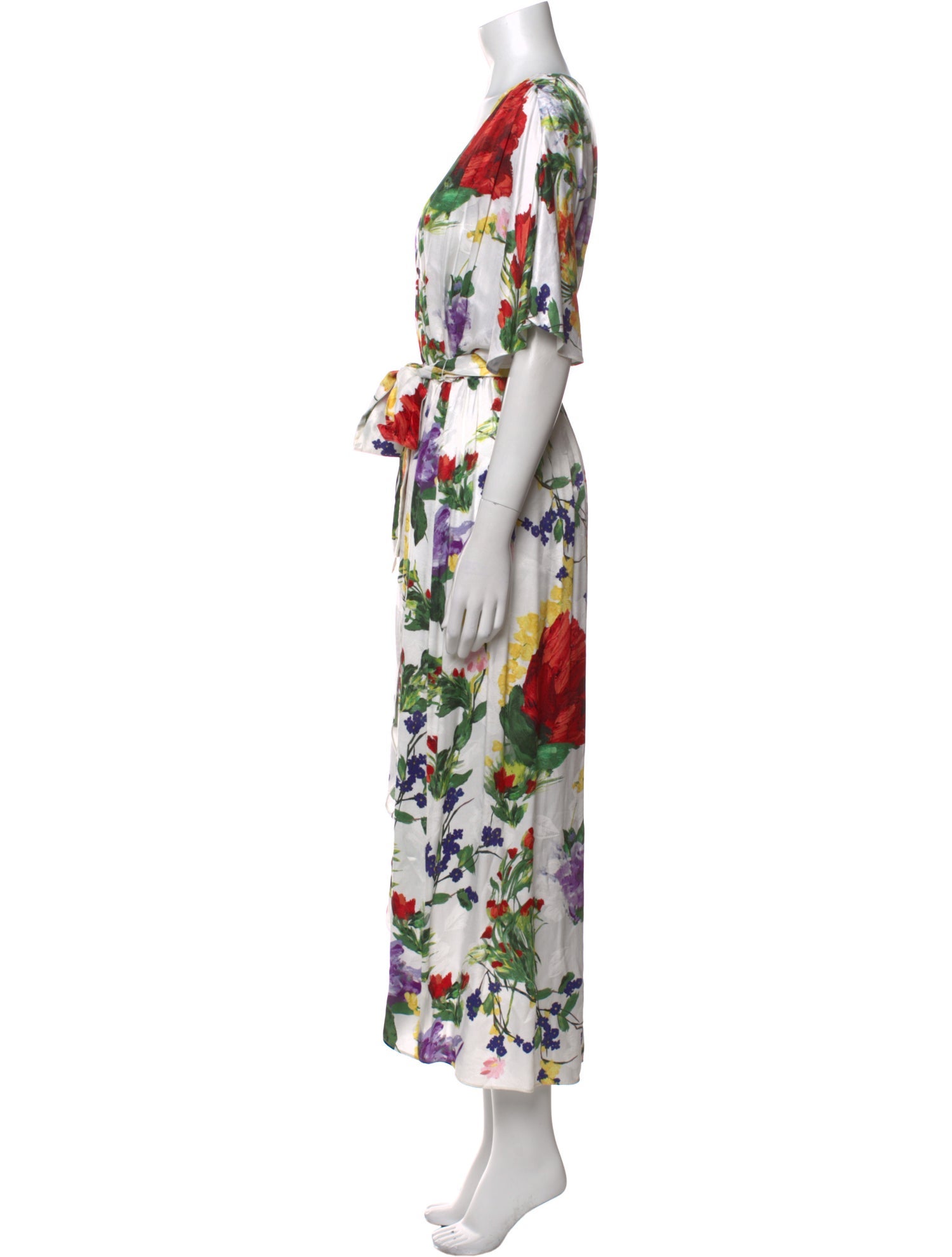 Alice + Olivia Floral Print Long Dress