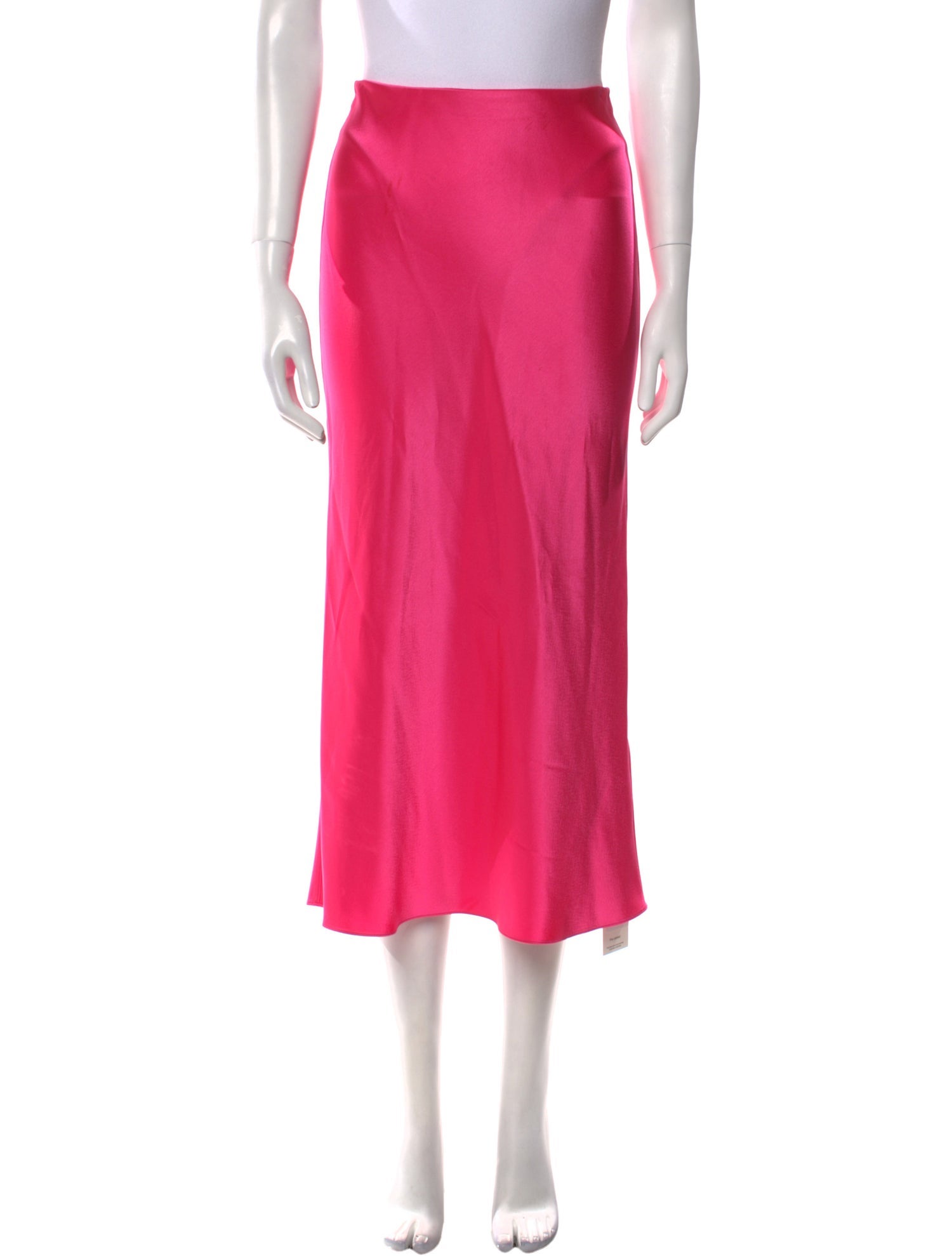 Alice + Olivia Satin Midi Length Skirt