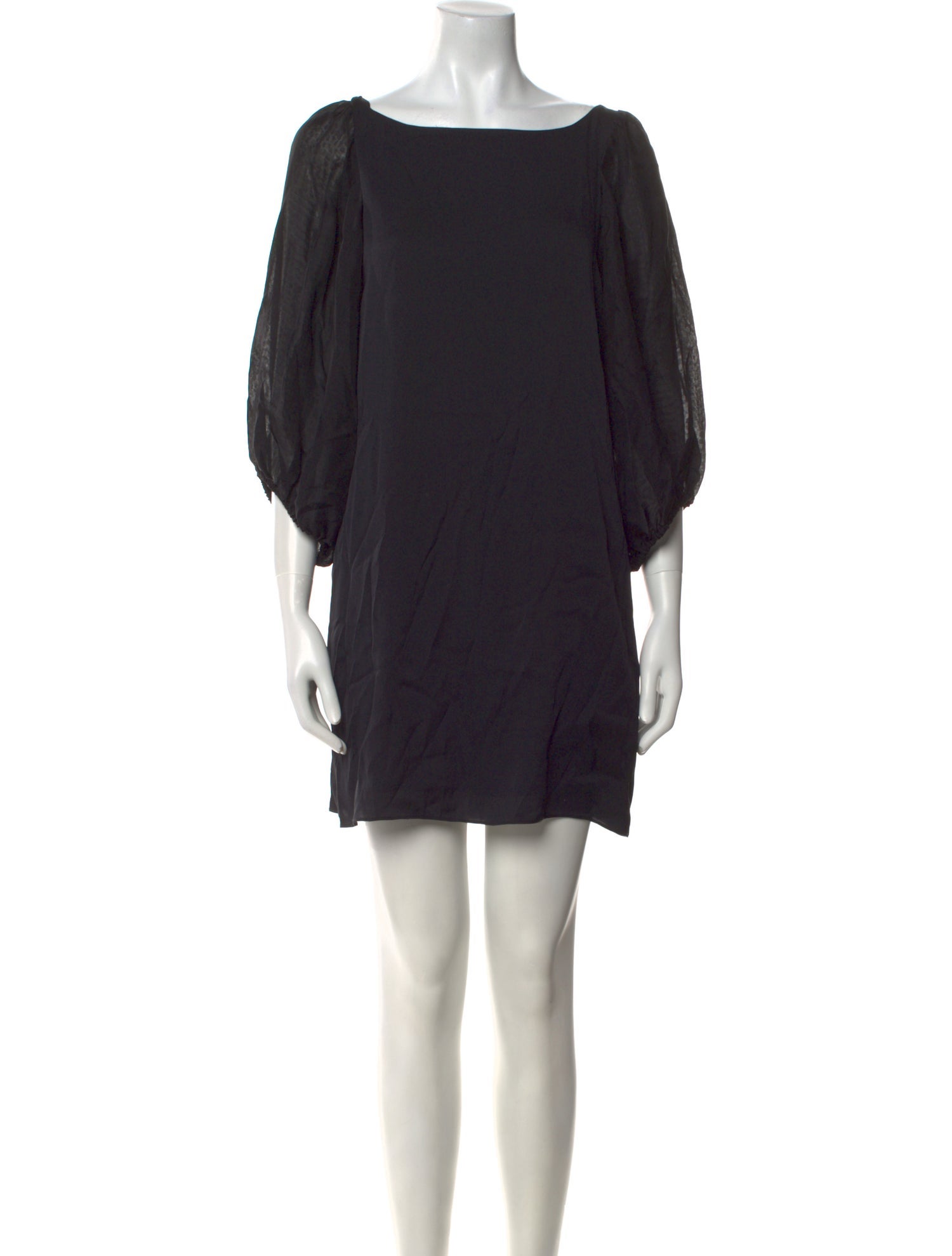 Alice + Olivia Bateau Neckline Mini Dress