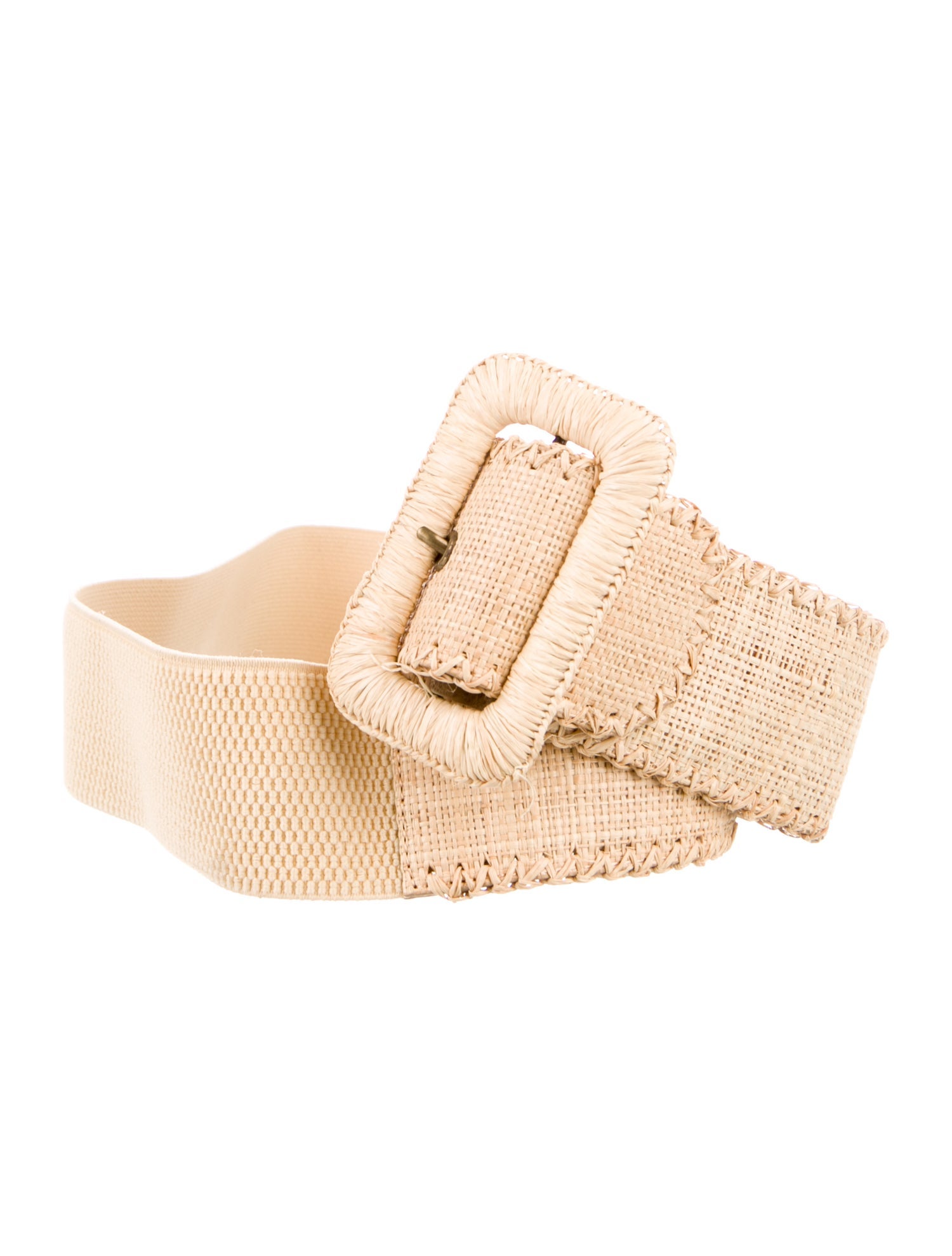 Alice + Olivia Wide Raffia Belt