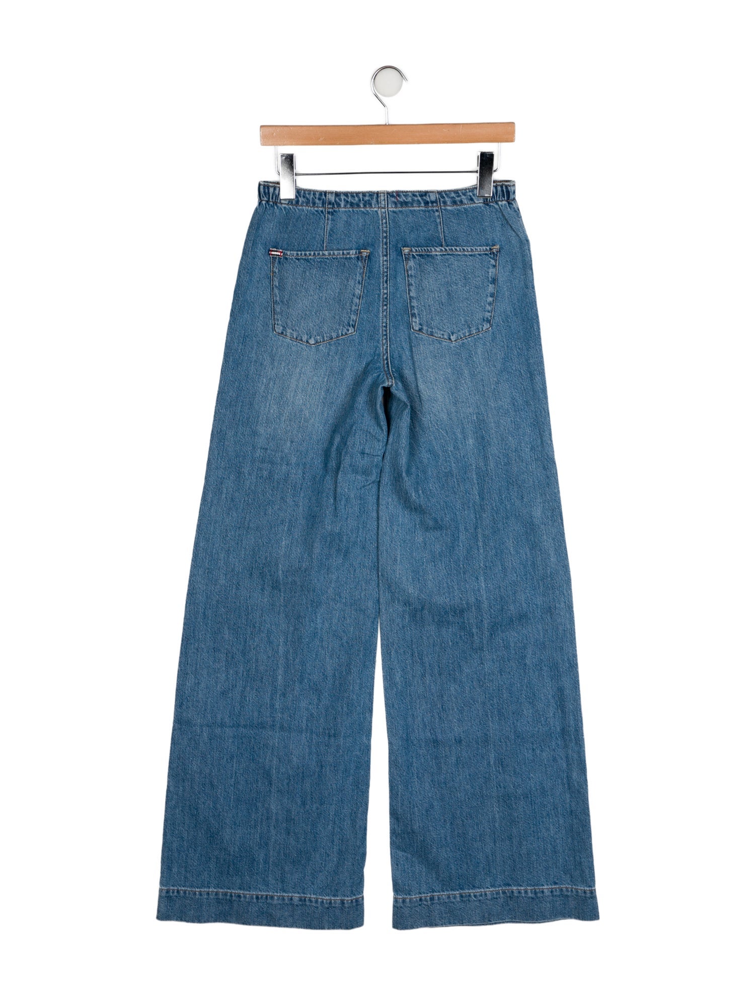 Alice + Olivia Mid-Rise Wide Leg Jeans