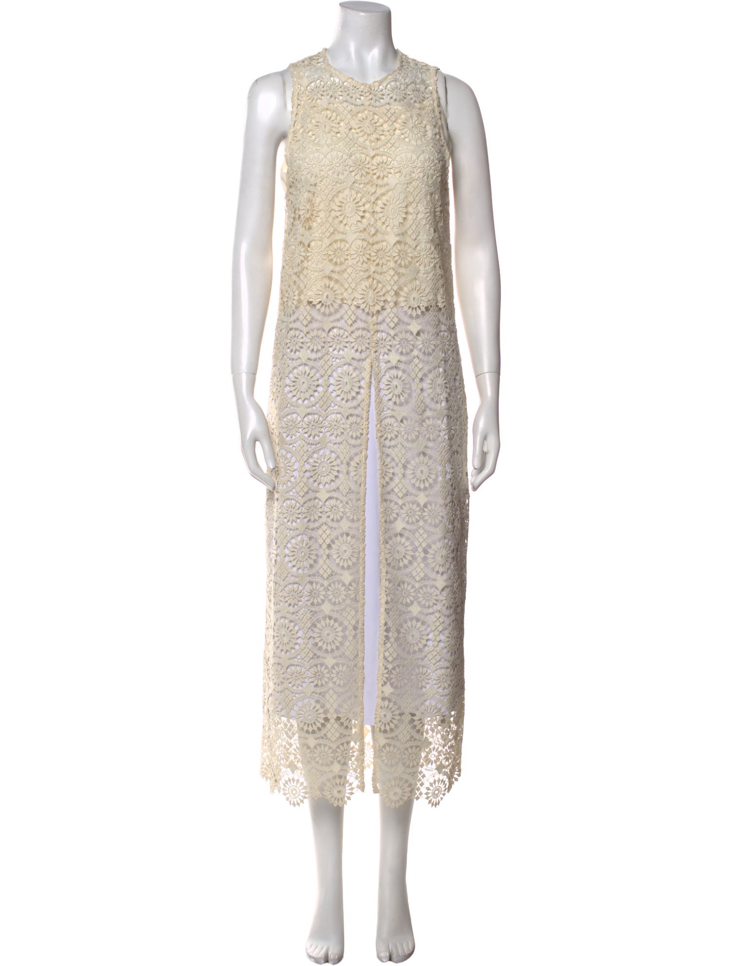 Alice + Olivia Crew Neck Long Dress