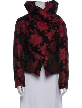 Alice + Olivia Floral Print Down Jacket