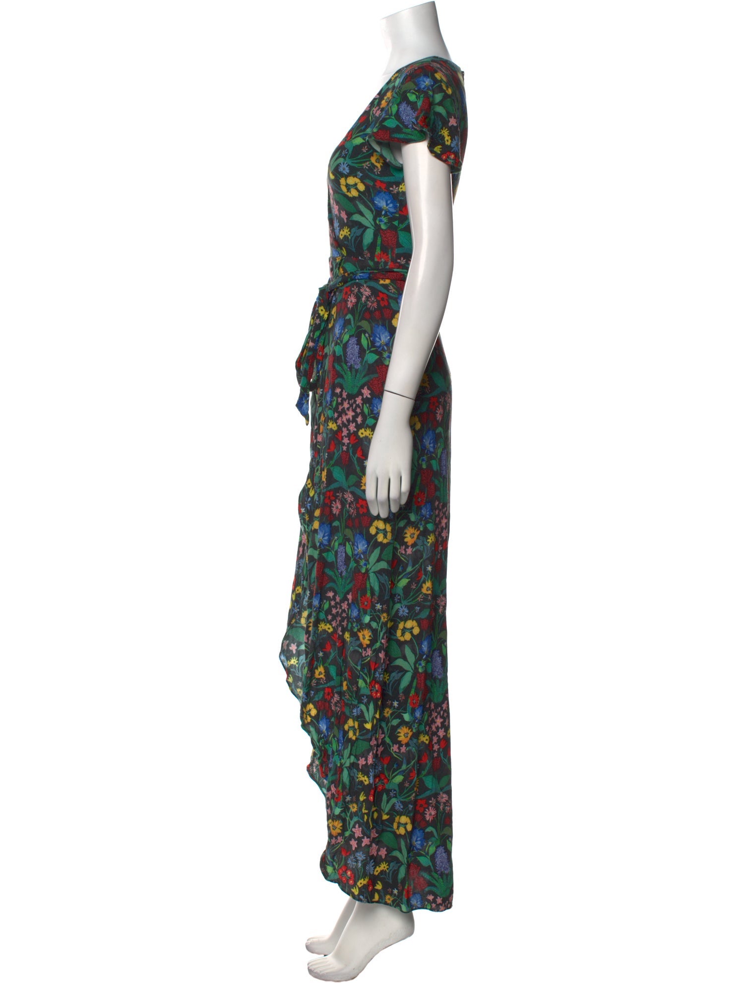 Alice + Olivia Floral Print Long Dress