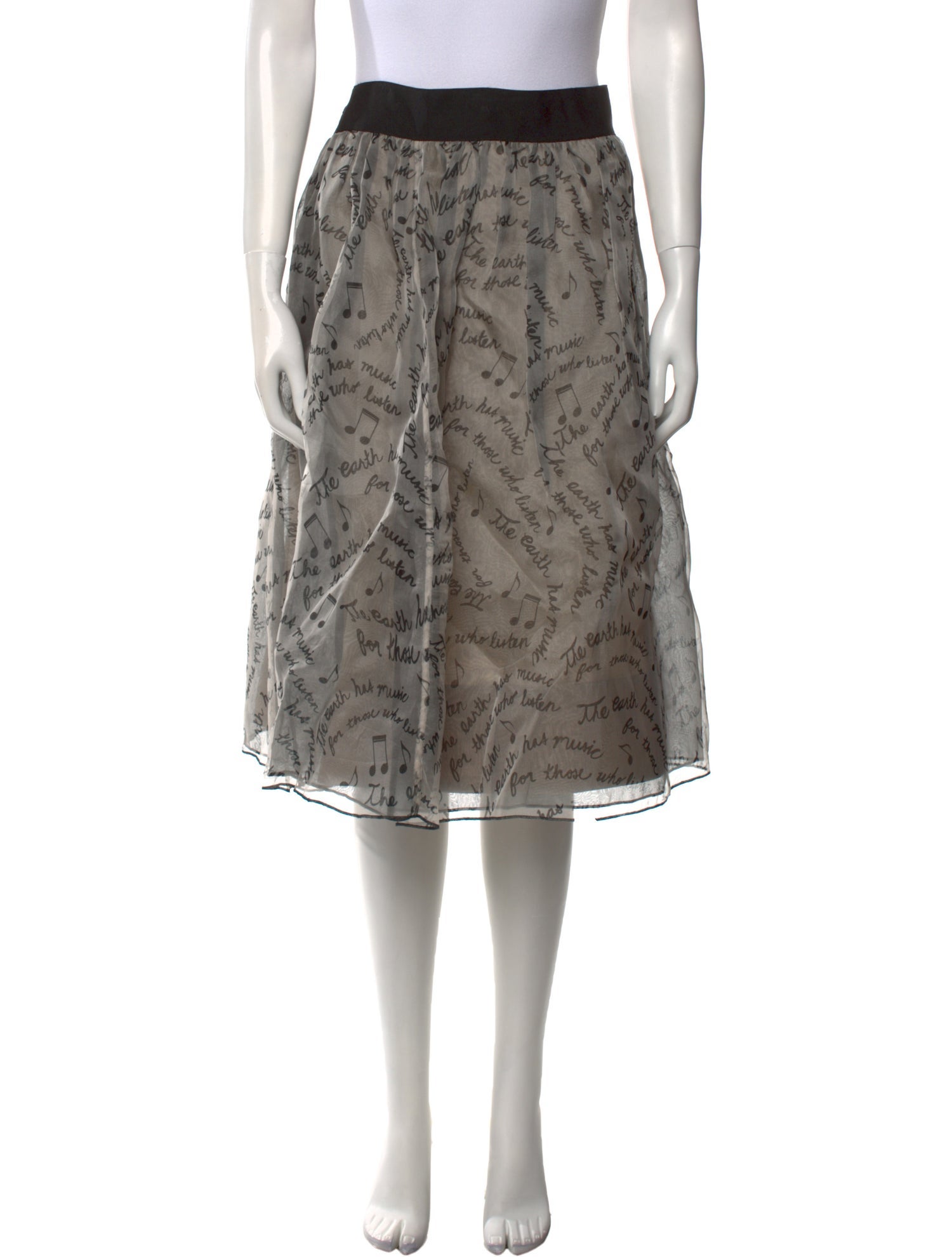 Alice + Olivia Silk Knee-Length Skirt w/ Tags