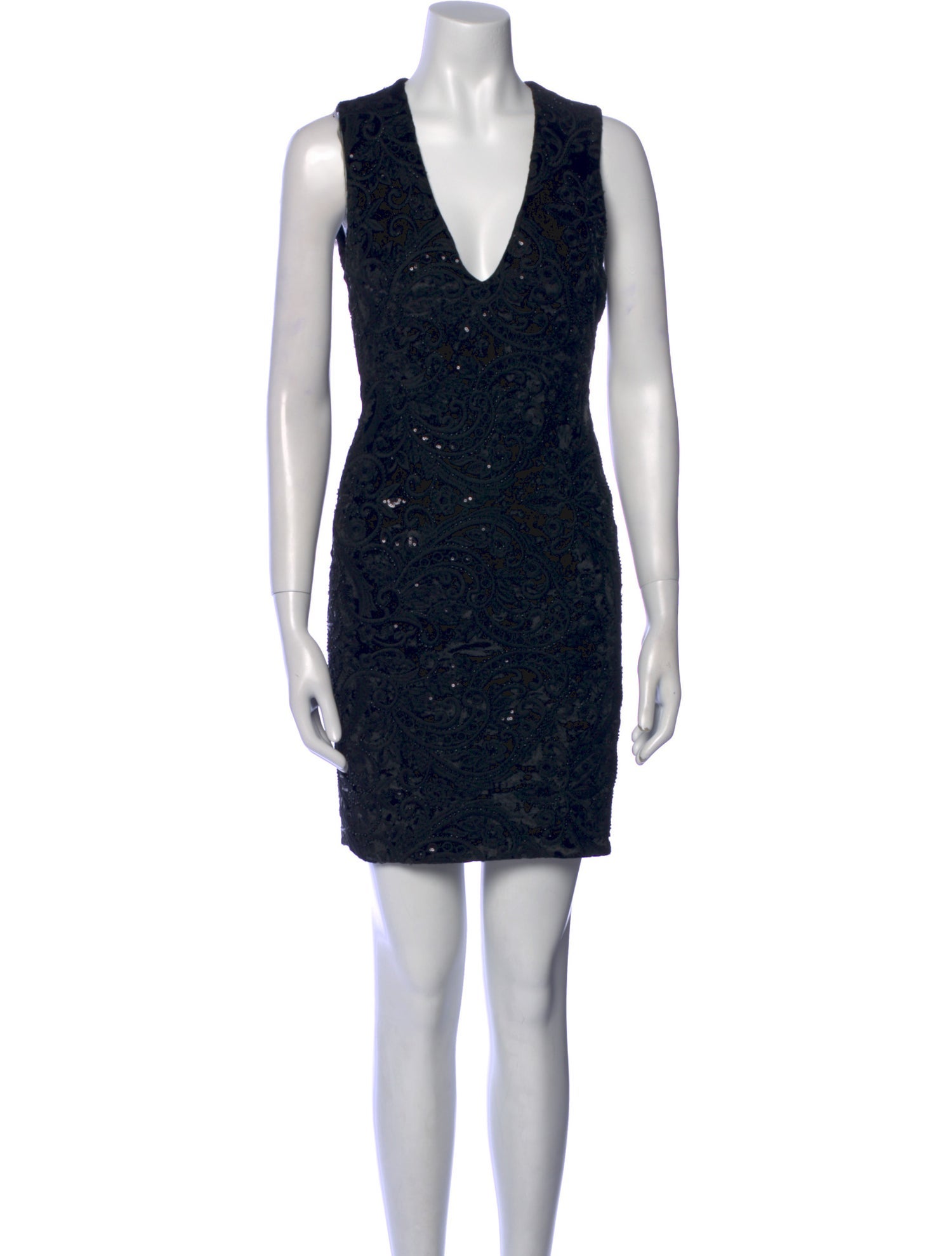 Alice + Olivia V-Neck Mini Dress