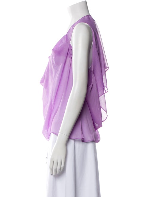 Alice + Olivia Cowl Neck Sleeveless Blouse