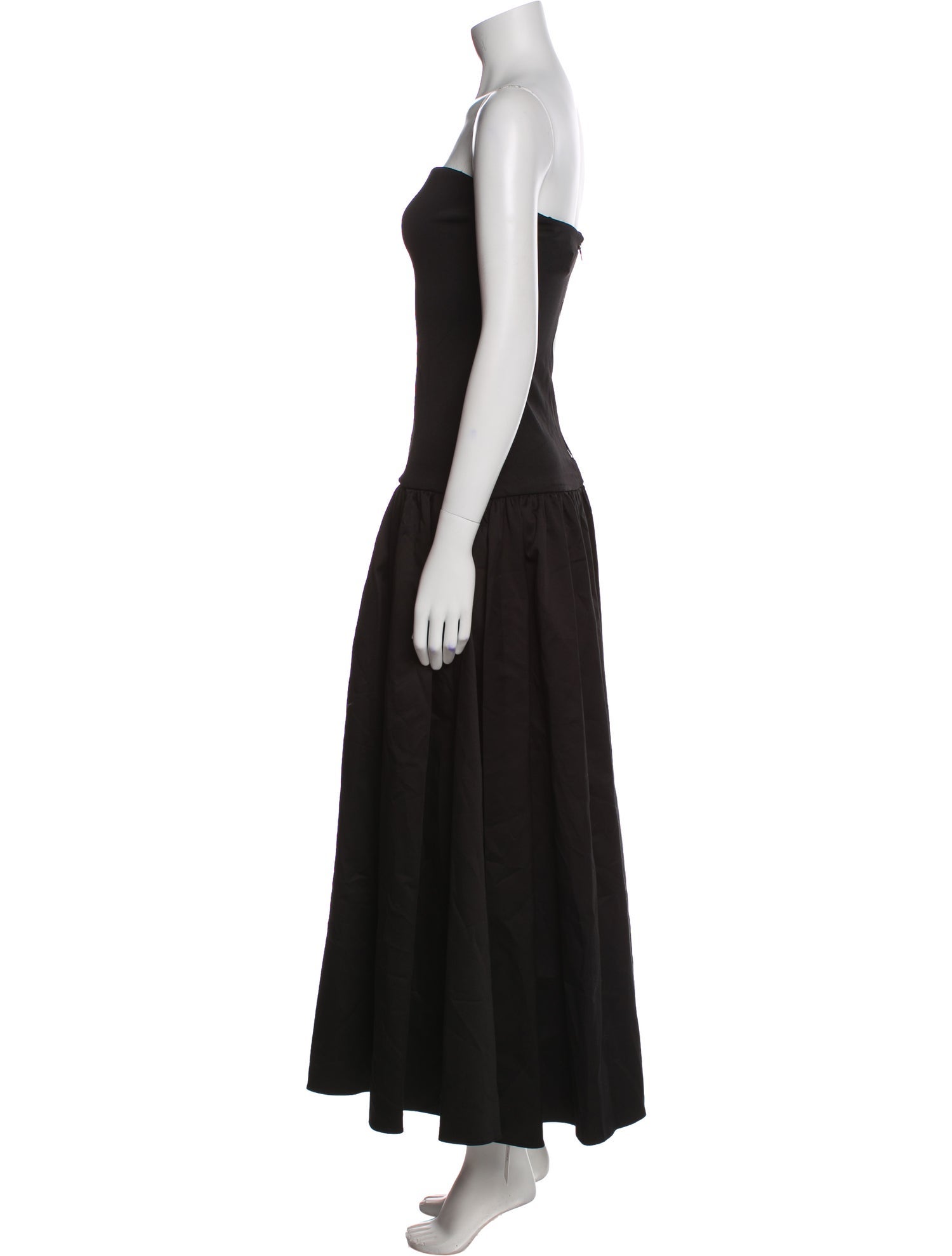 Alice + Olivia Strapless Midi Length Dress