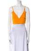 Alice + Olivia V-Neck Sleeveless Crop Top