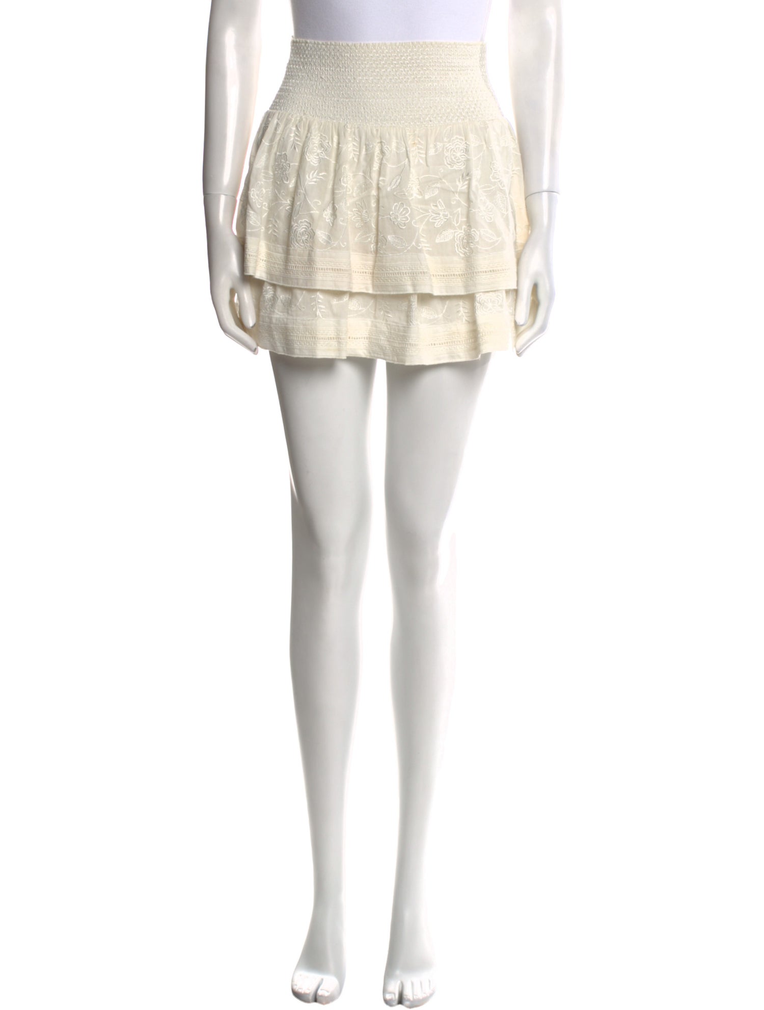 Alice + Olivia Lace Pattern Mini Skirt