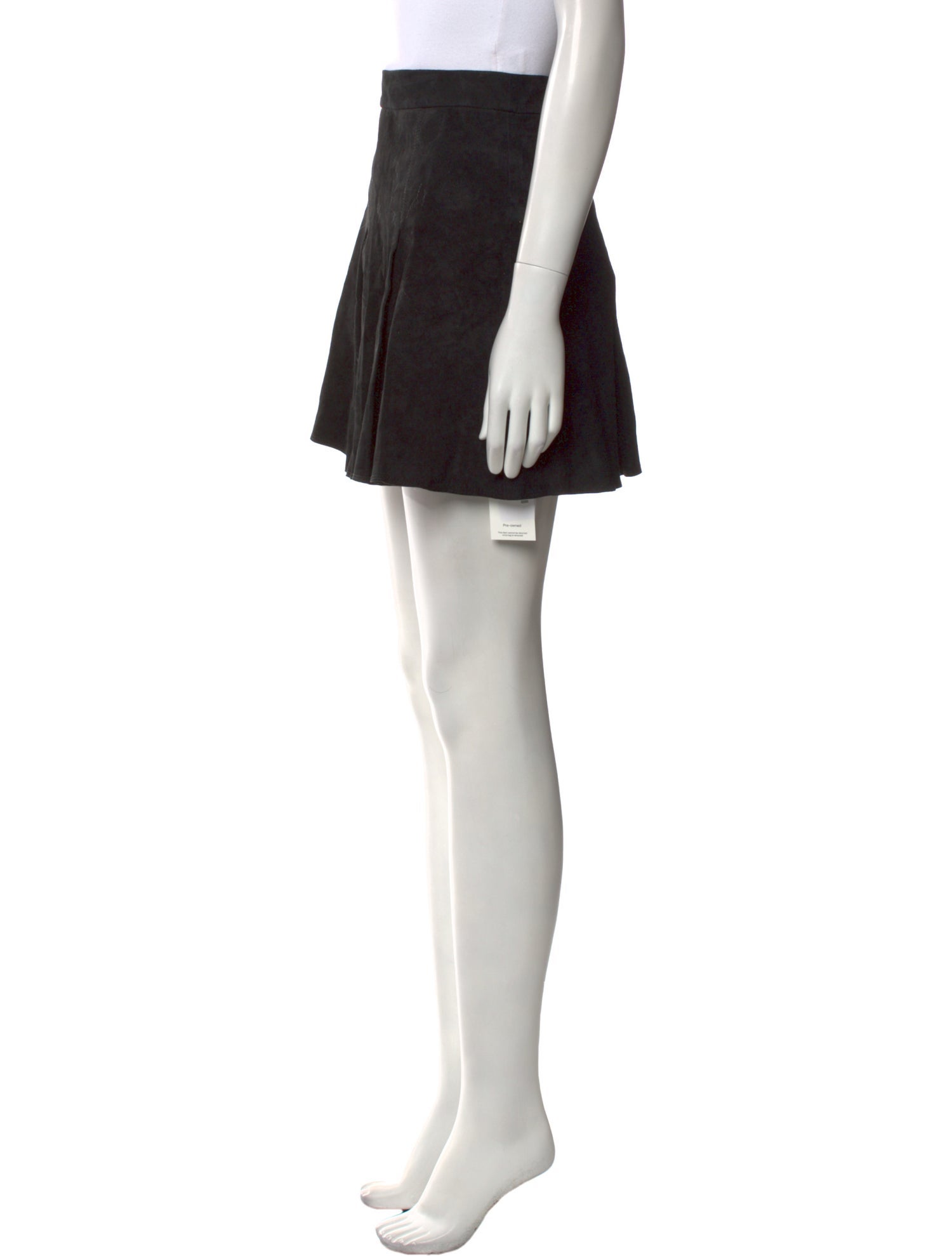 Alice + Olivia Lamb Leather Mini Skirt