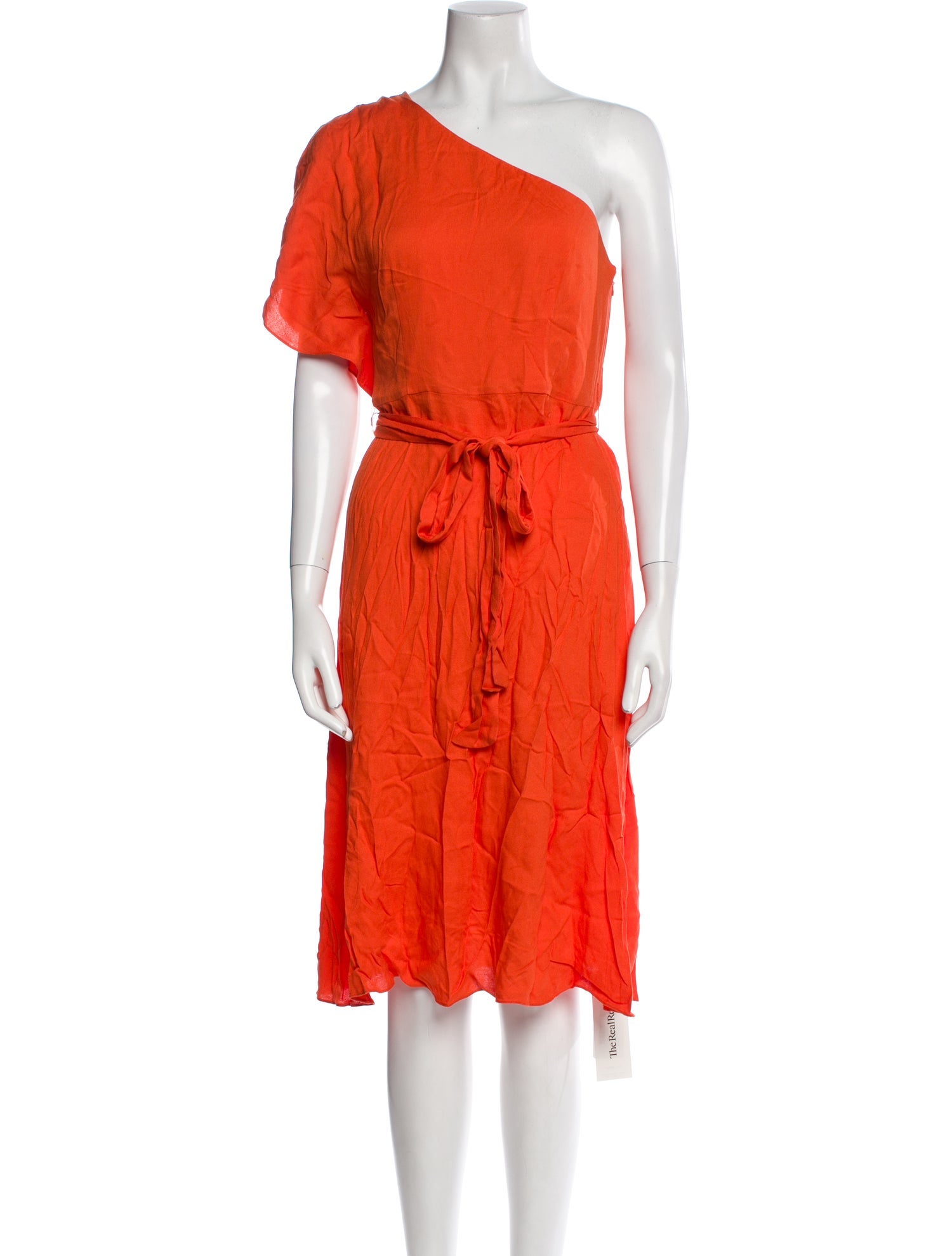 Alice + Olivia One-Shoulder Midi Length Dress