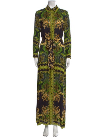 Alice + Olivia Silk Long Dress