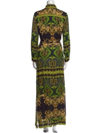 Alice + Olivia Silk Long Dress