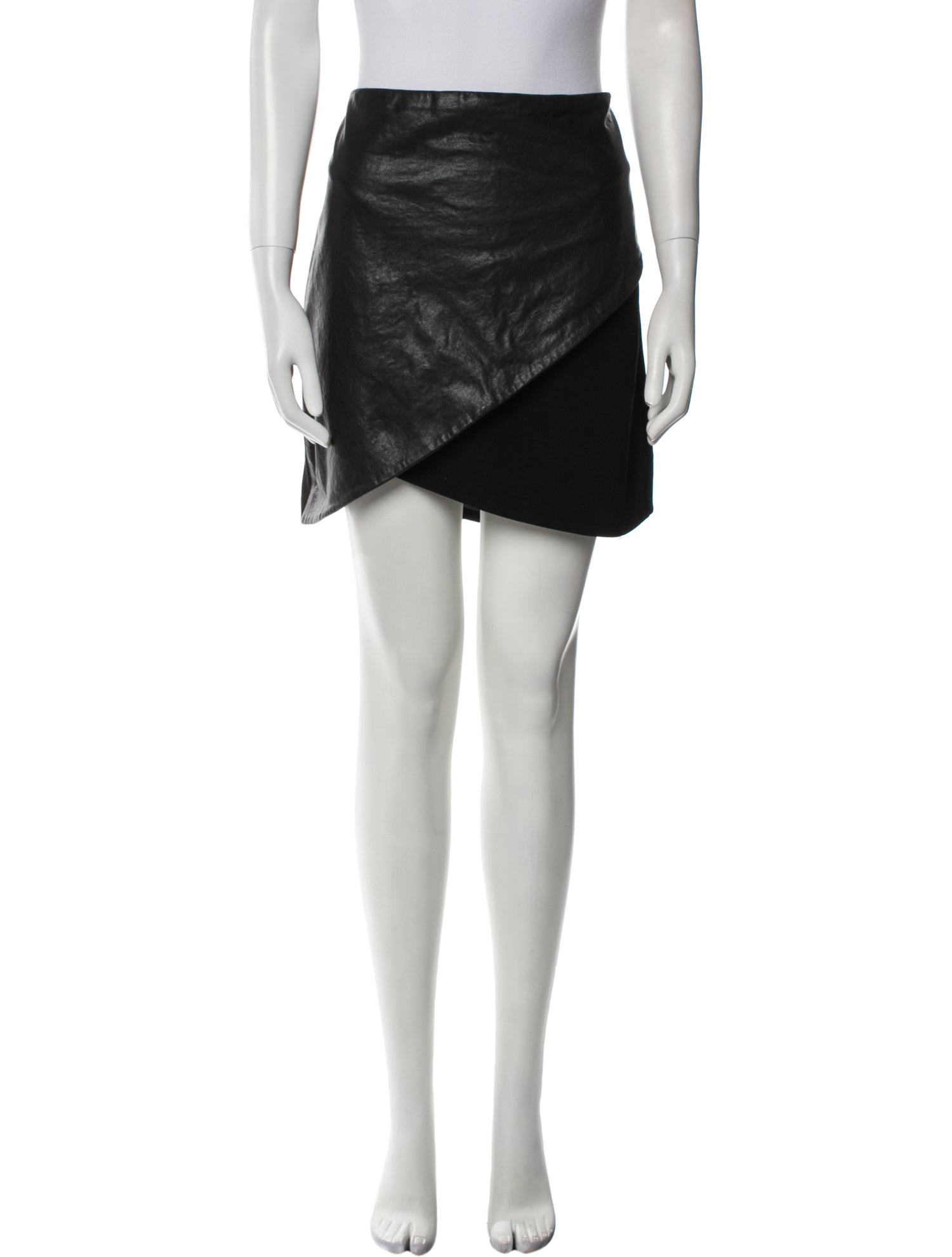 Alice + Olivia Leather Mini Skirt