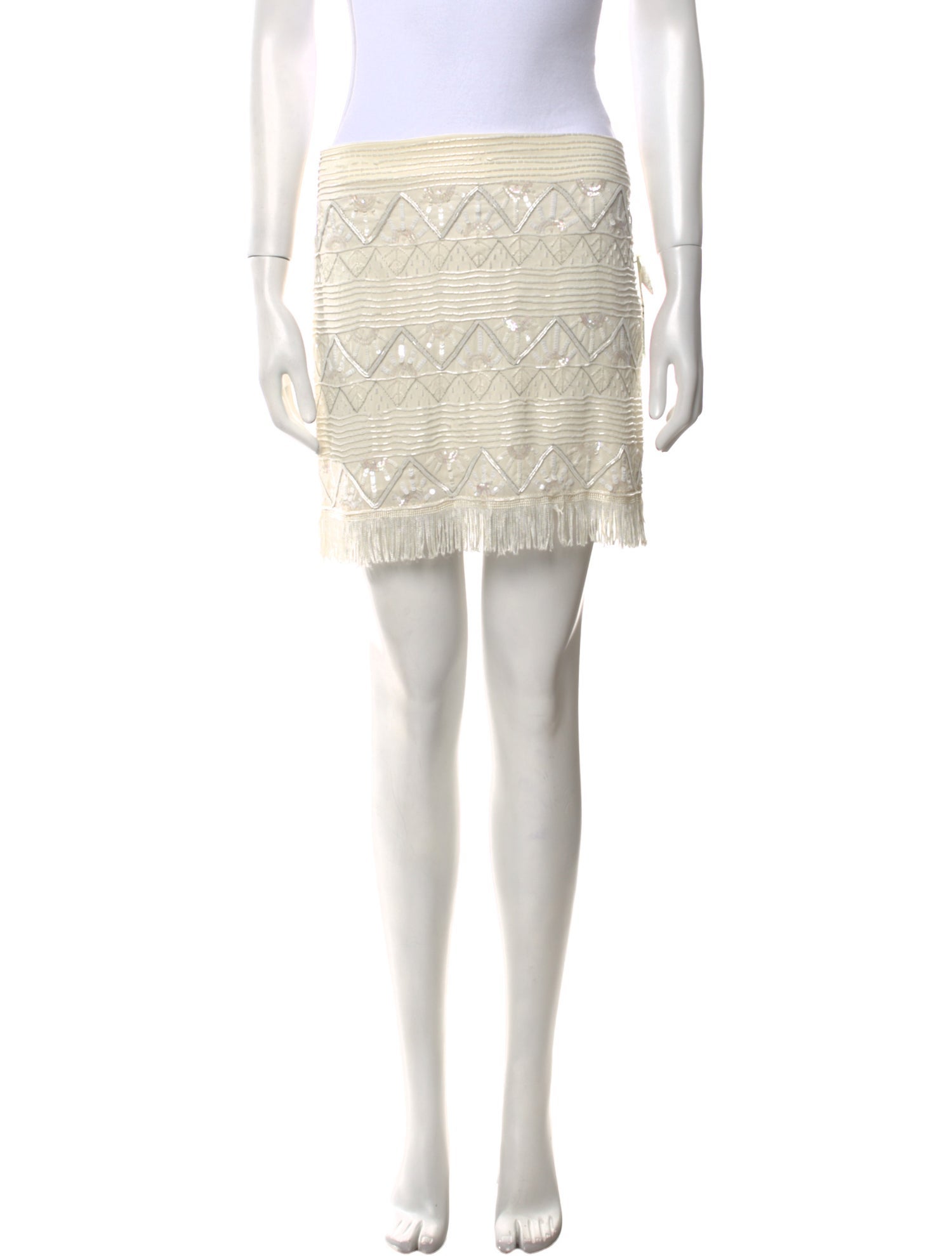 Alice + Olivia Silk Mini Skirt