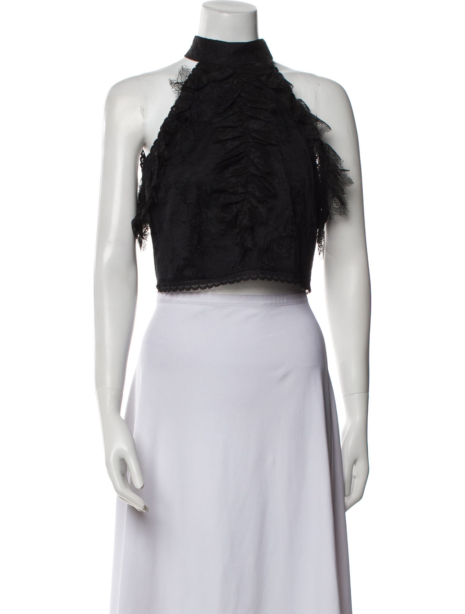 Alice + Olivia Halterneck Sleeveless Crop Top w/ Tags