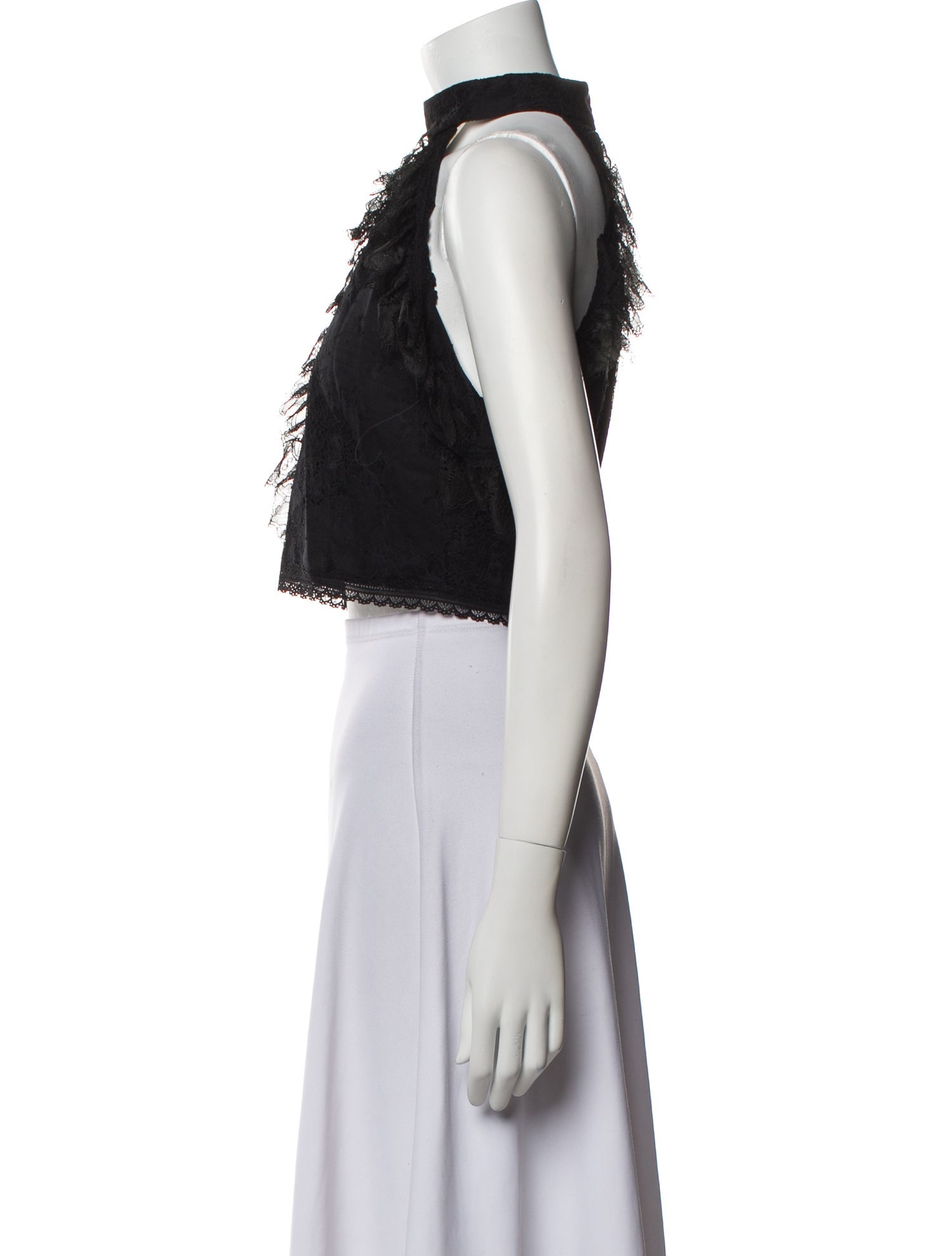 Alice + Olivia Halterneck Sleeveless Crop Top w/ Tags