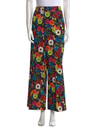 Alice + Olivia Floral Print Wide Leg Pants