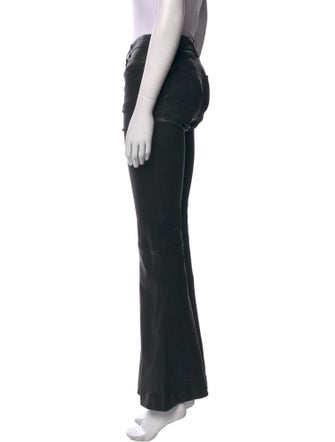 Alice + Olivia Lamb Leather Wide Leg Pants