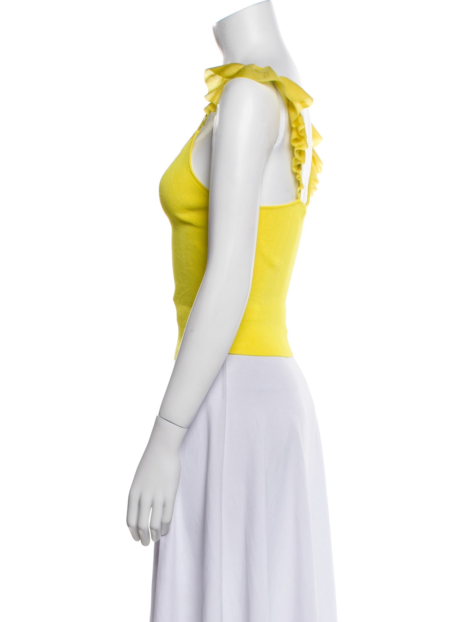 Alice + Olivia Square Neckline Sleeveless Crop Top